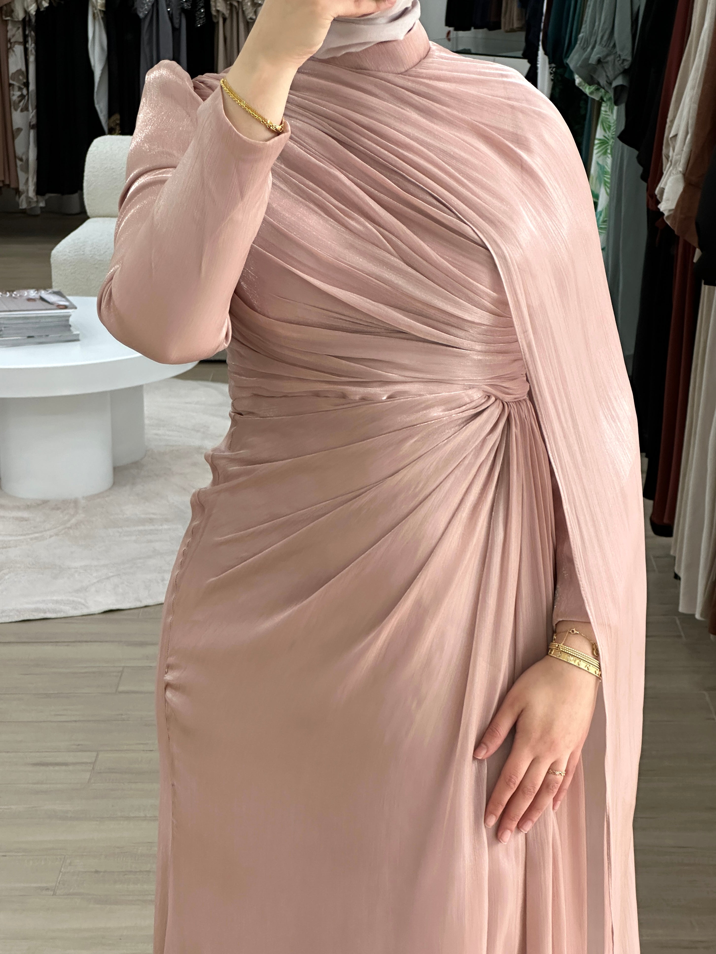 INAYA FORMAL DRESS- DUSTY ROSE
