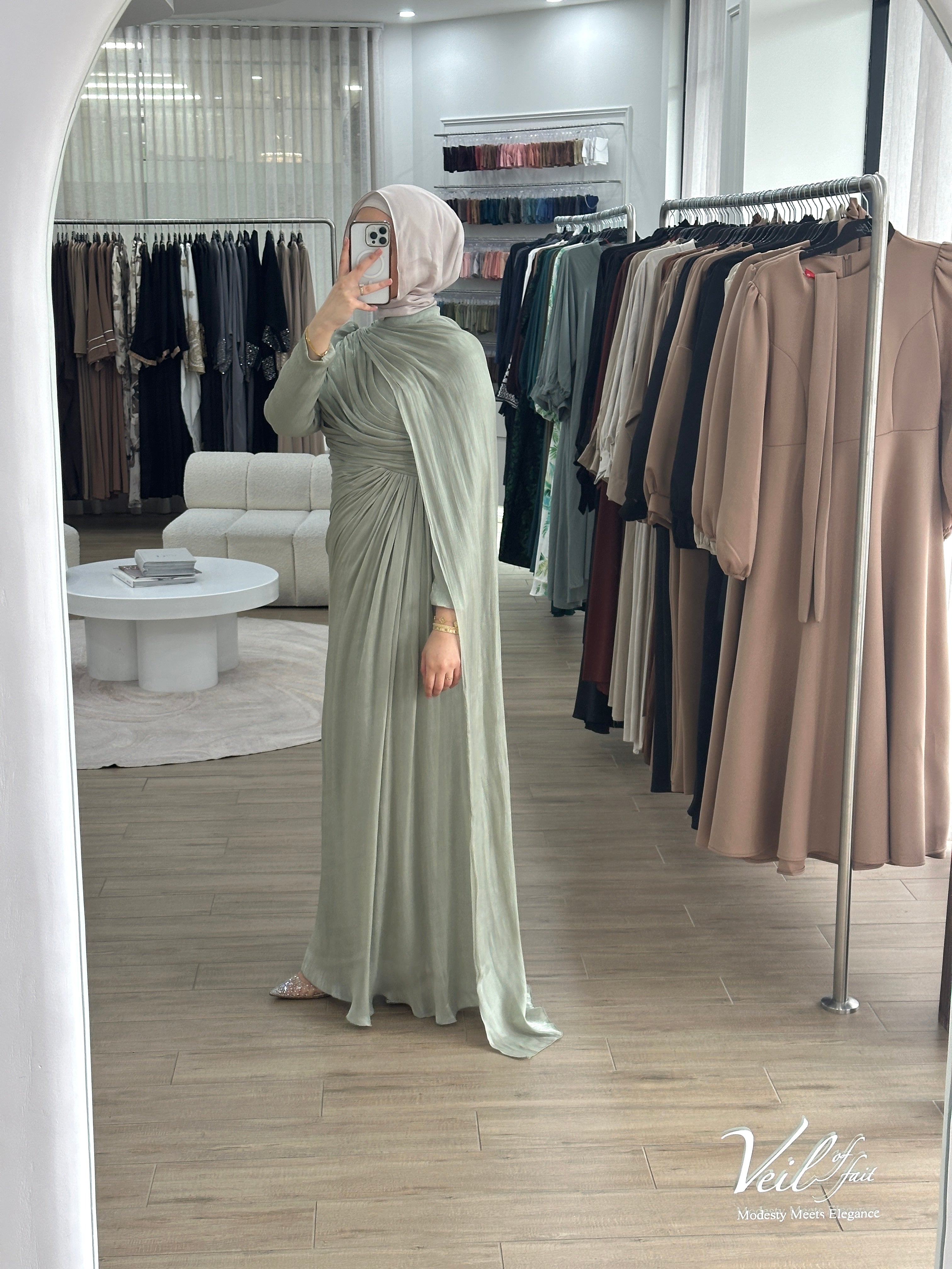 INAYA FORMAL DRESS-PISTACHIO