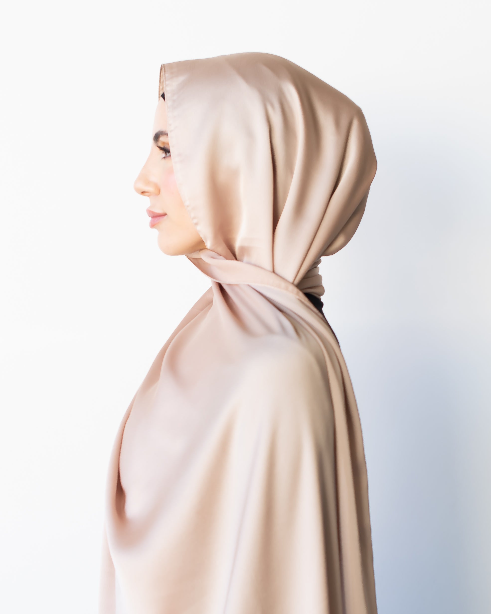 Premium Silk Look scarf by Veil Of Faith 2m x 70cm soft drape satin finish polyester hijab made in Turkey