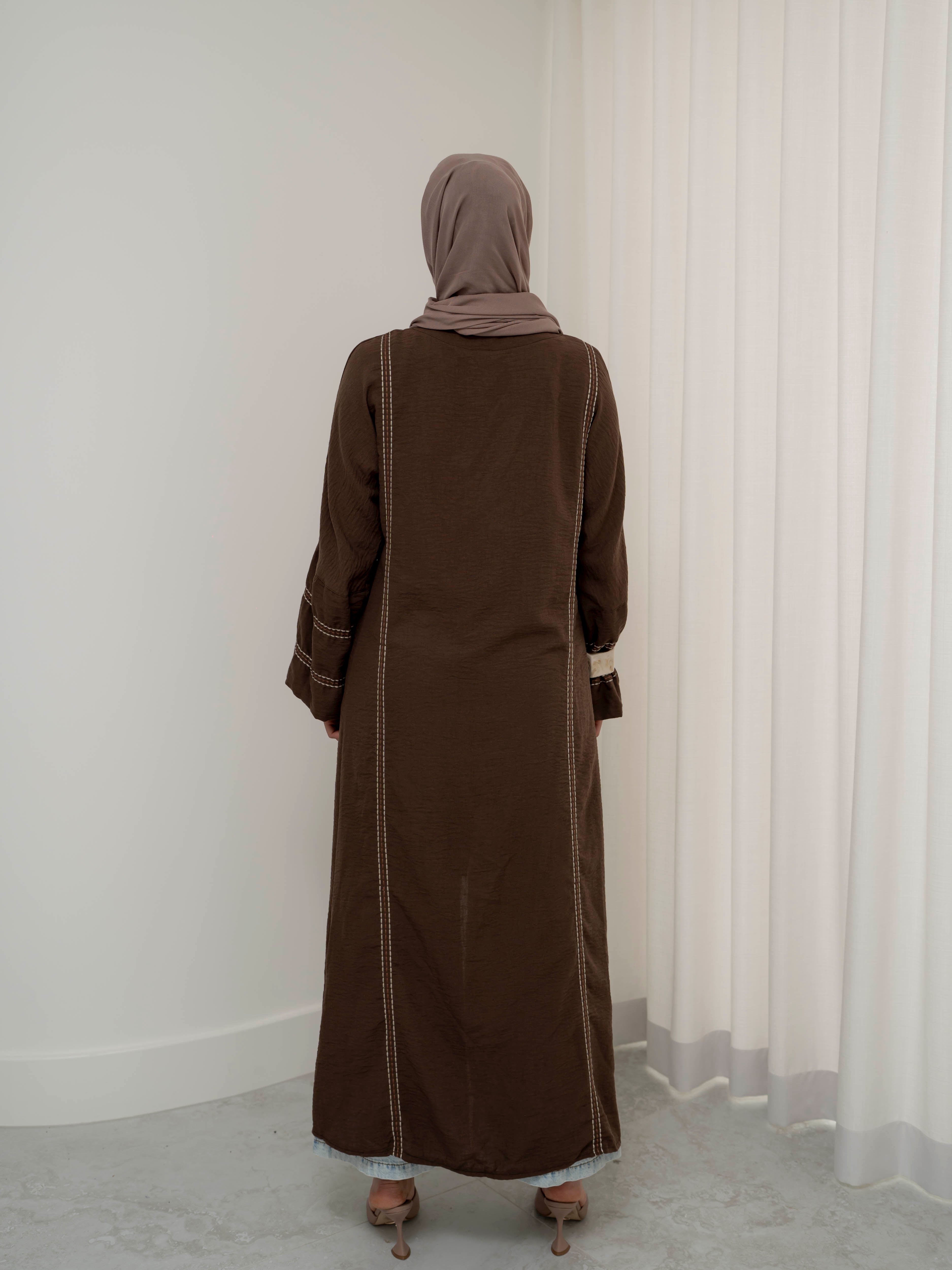 women's kimono for outerwear, layering piece, flowy for spring summer modest fashion, full length, maxi cardigan