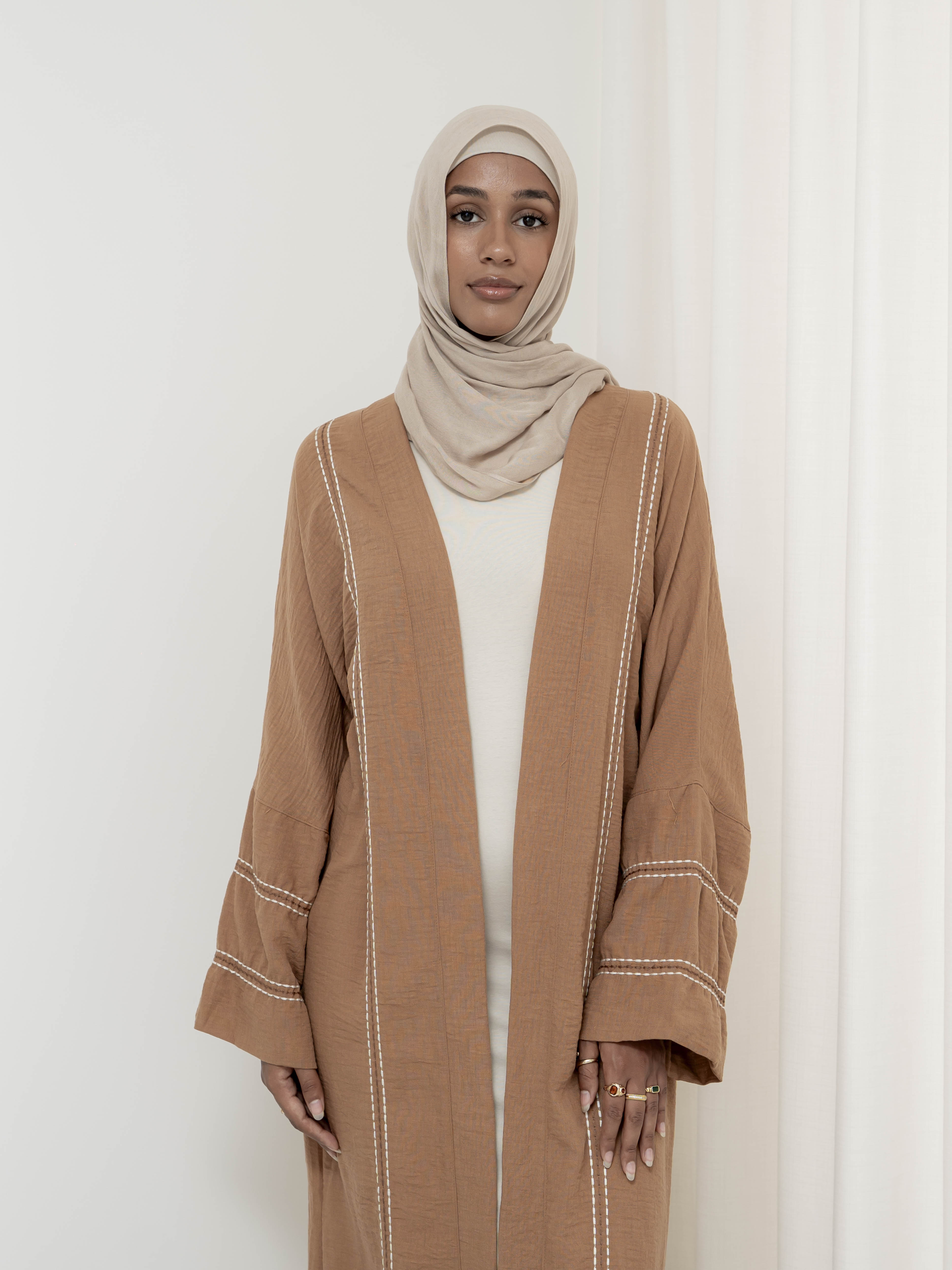 women's kimono for outerwear, layering piece, flowy for spring summer modest fashion, full length, maxi cardigan