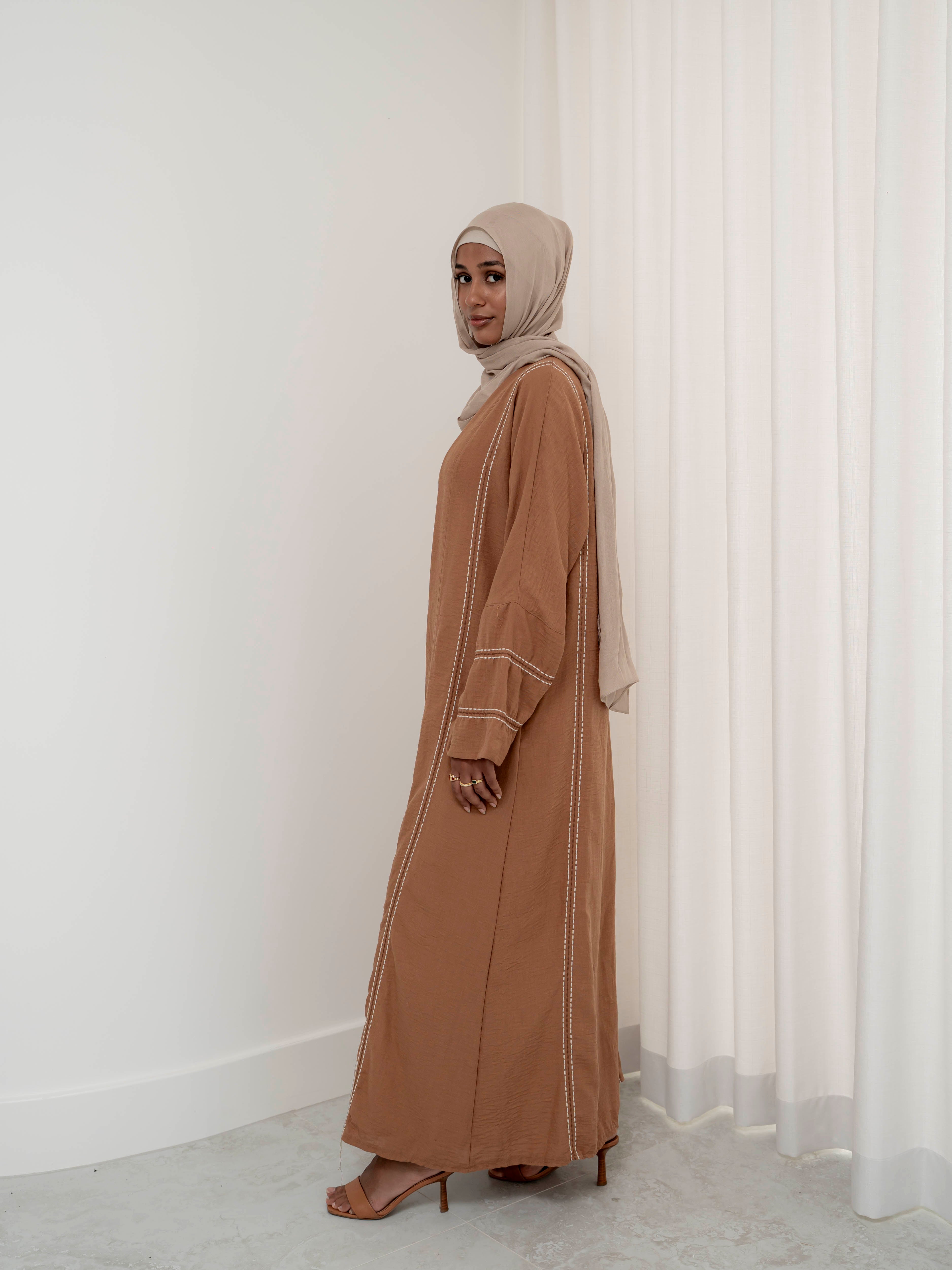 women's kimono for outerwear, layering piece, flowy for spring summer modest fashion, full length, maxi cardigan