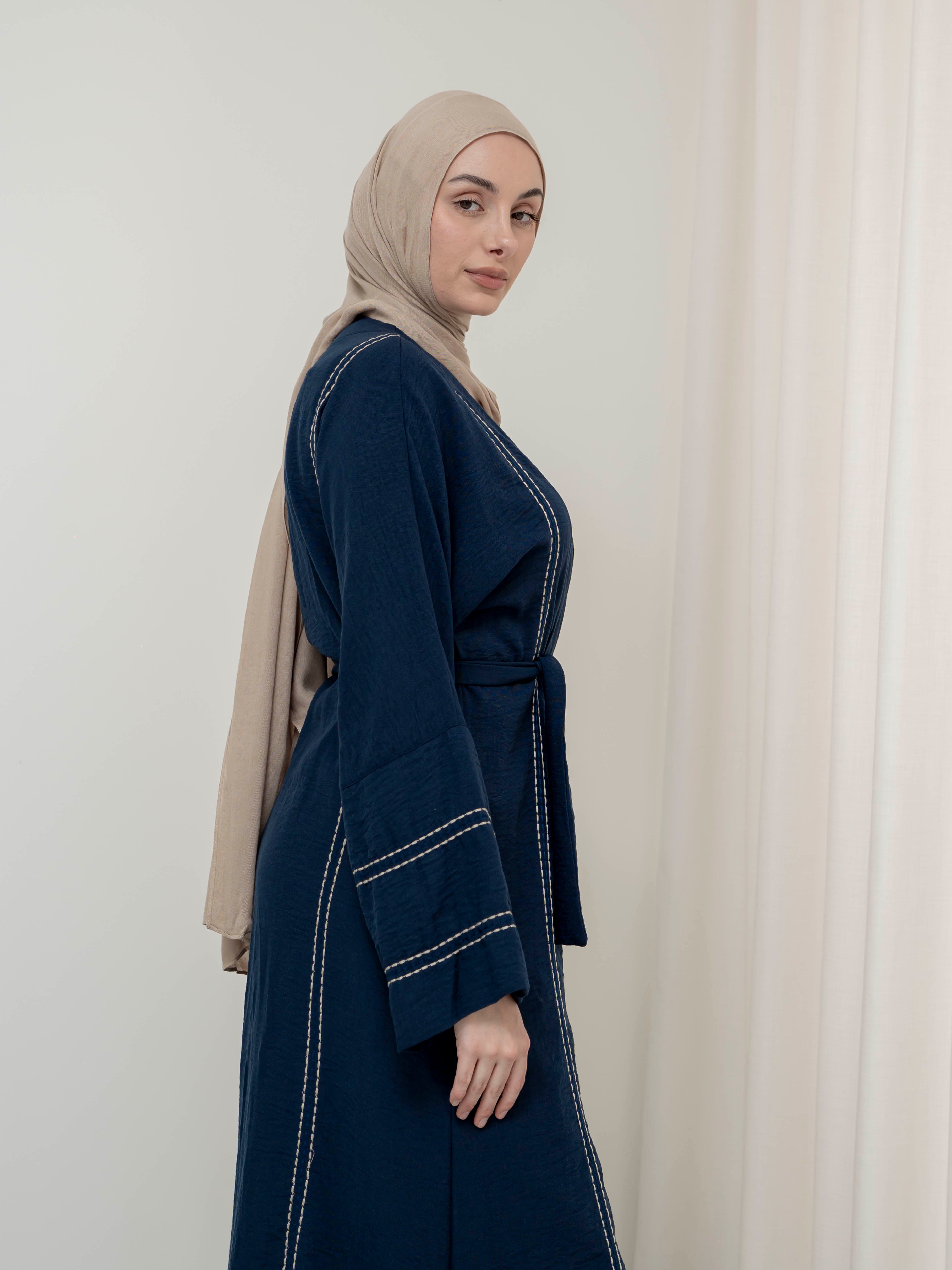 women's kimono for outerwear, layering piece, flowy for spring summer modest fashion, full length, maxi cardigan