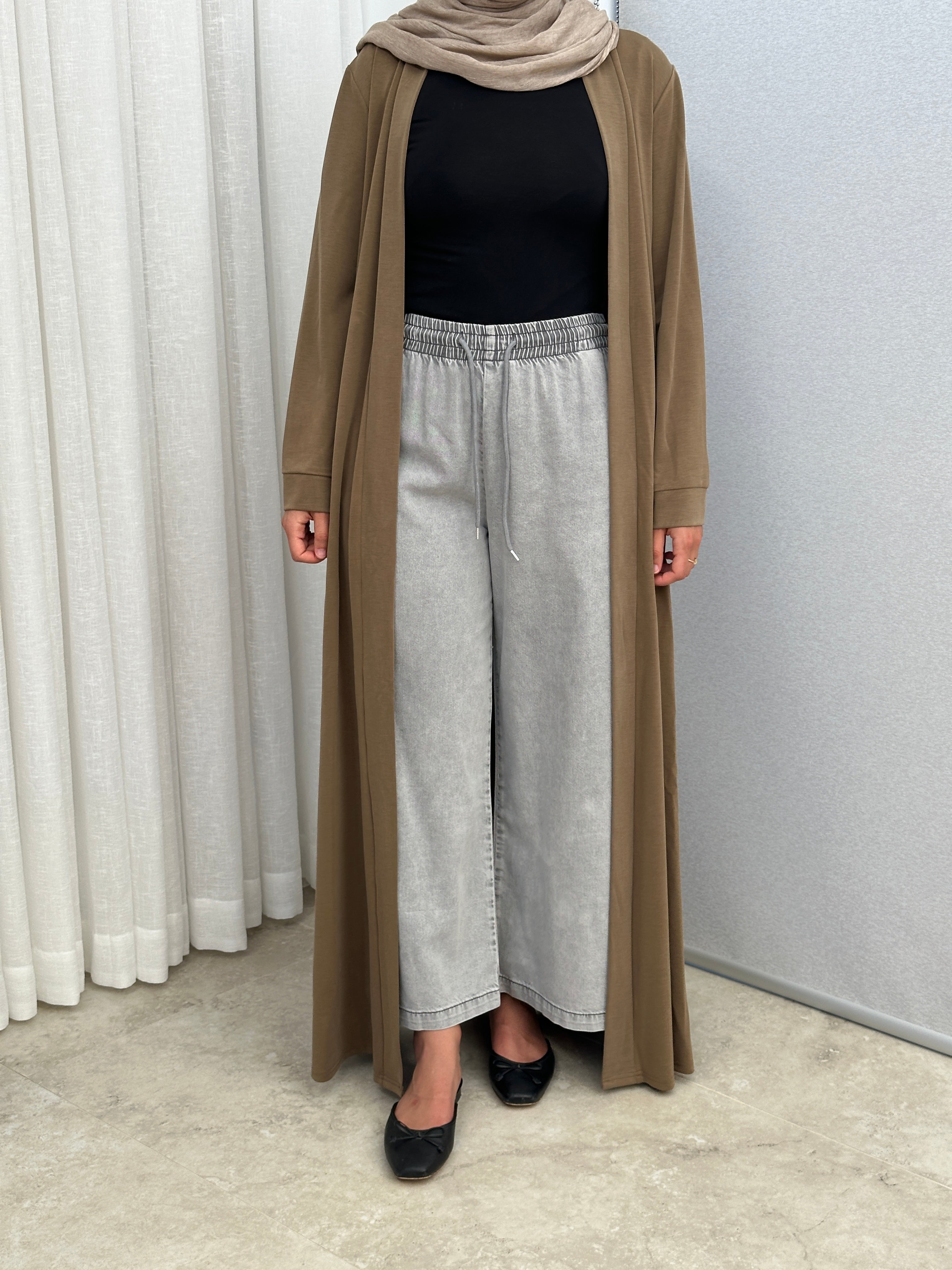 womens maxi full length kimono, lightweight cardigan for tran-seasonal spring summer, modest coverage with long sleeves