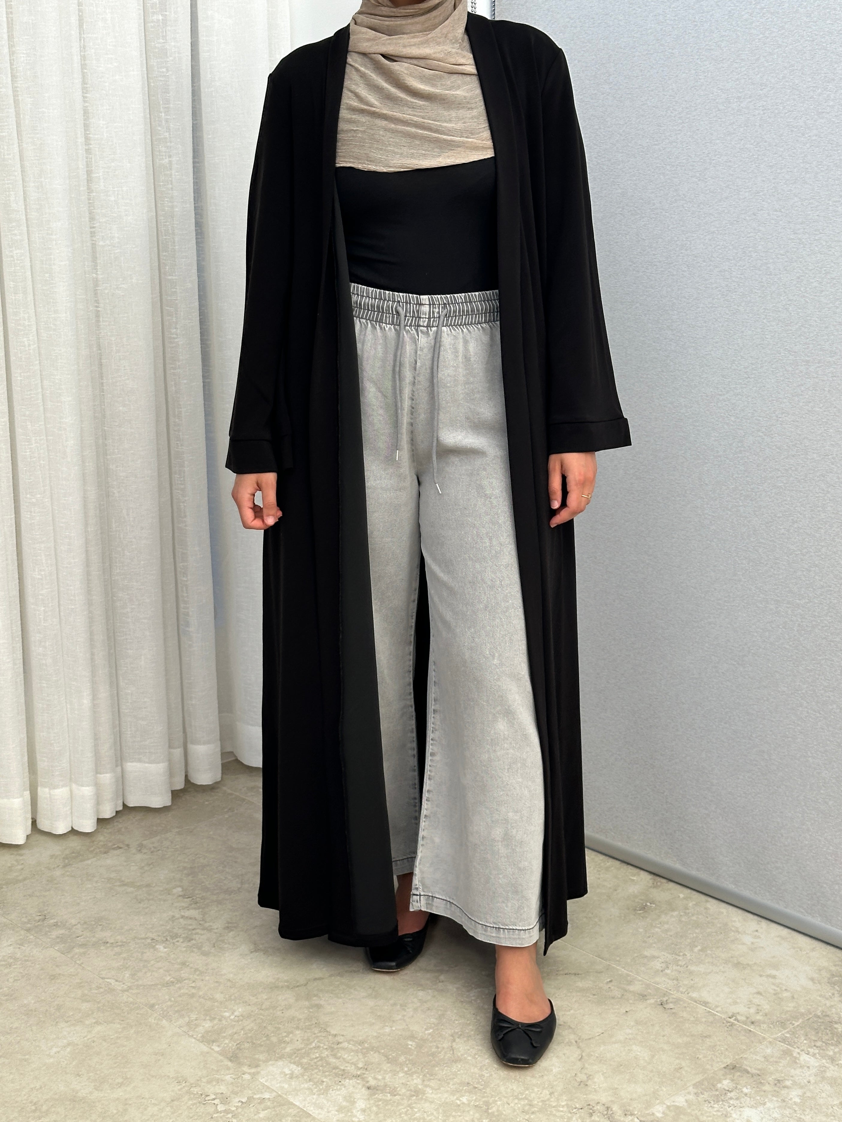 womens maxi full length kimono, lightweight cardigan for tran-seasonal spring summer, modest coverage with long sleeves