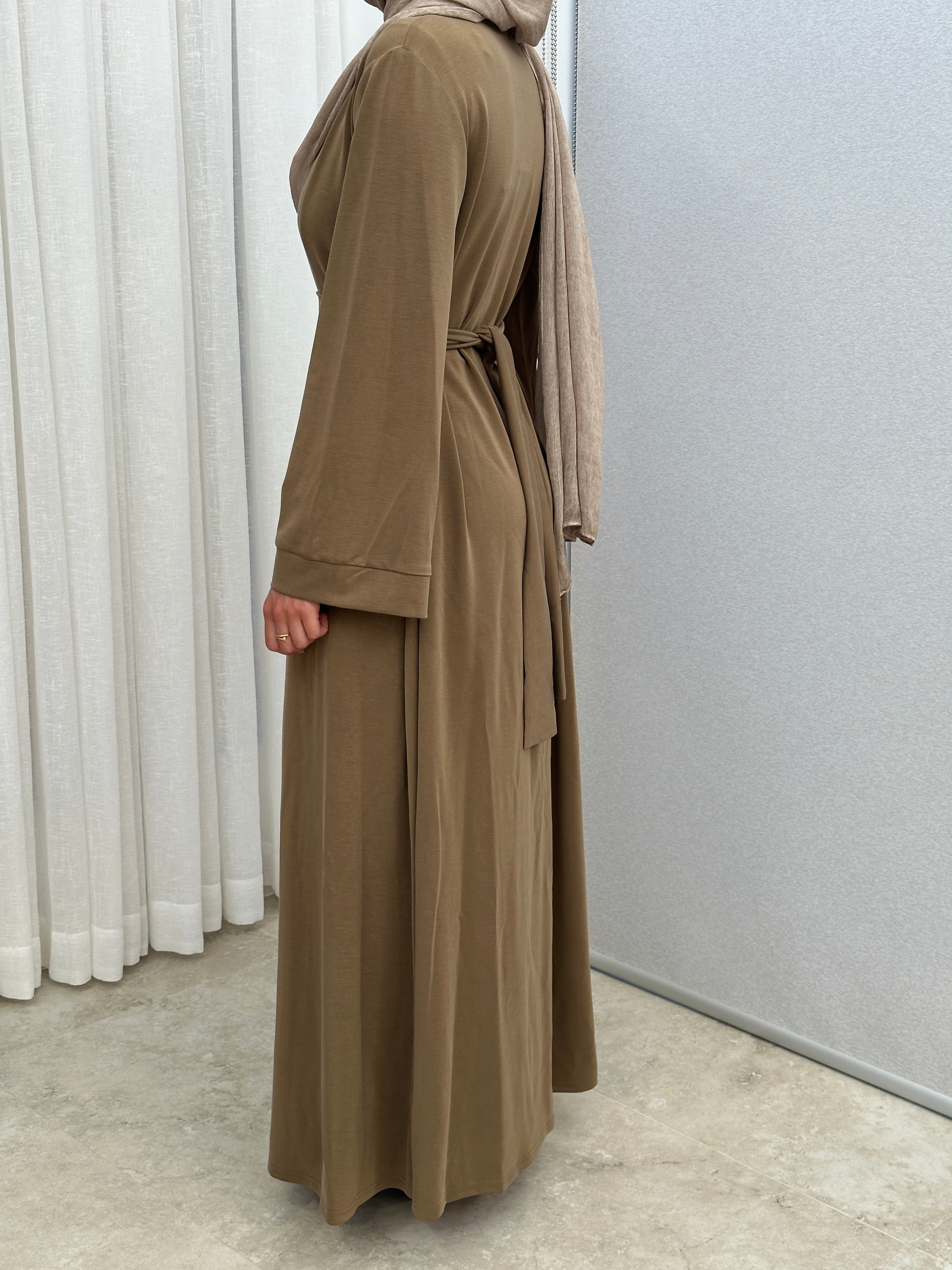 womens maxi full length kimono, lightweight cardigan for tran-seasonal spring summer, modest coverage with long sleeves