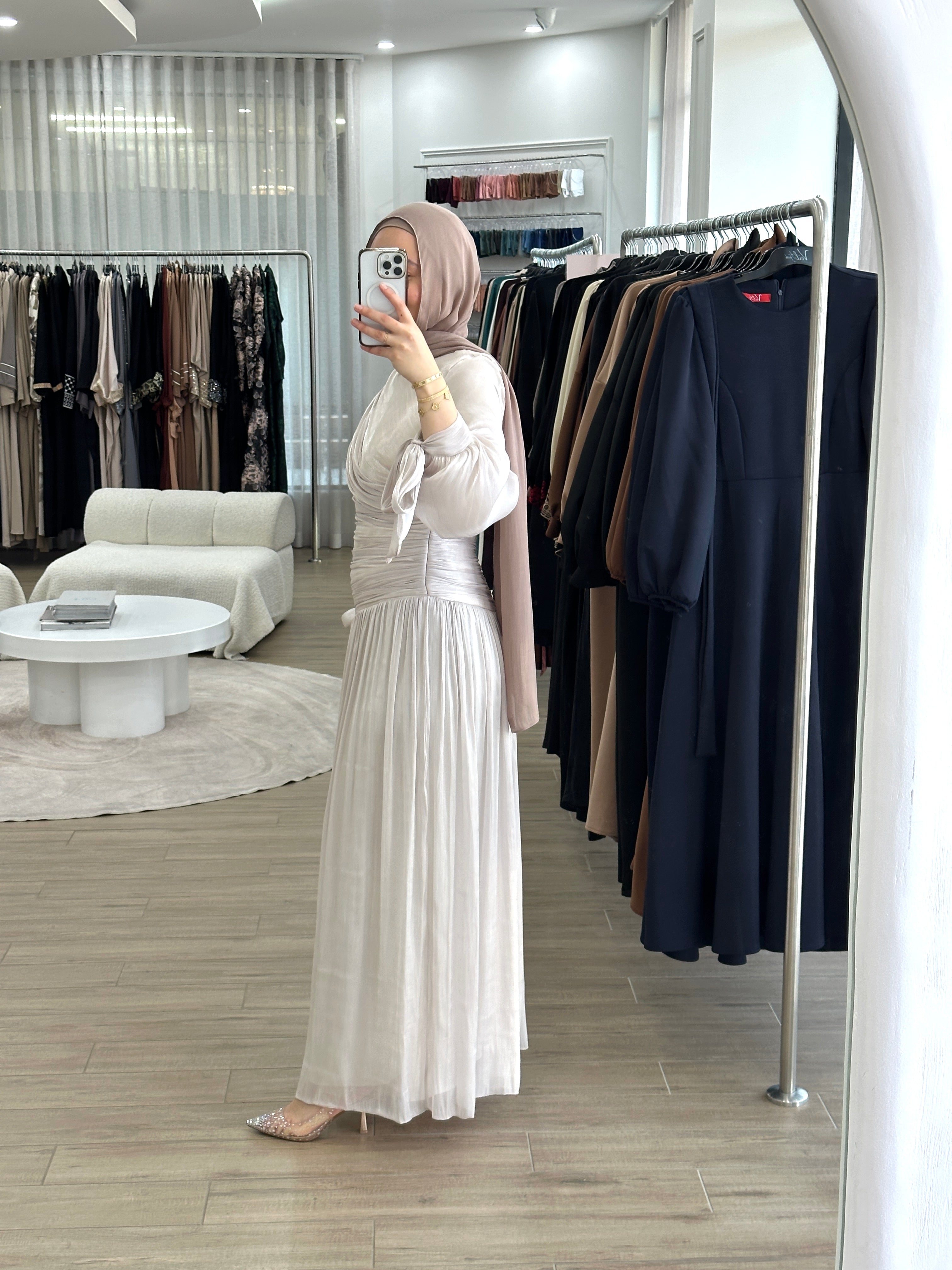 MANELLE FORMAL DRESS- STONE