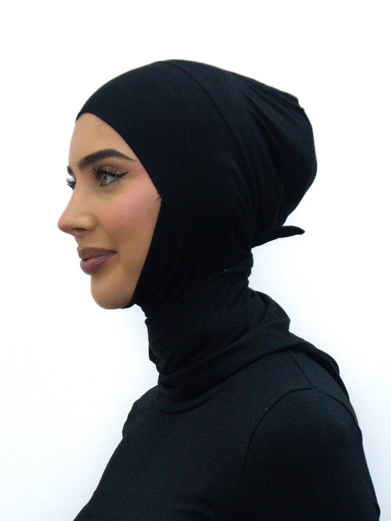 NECK TIE CAP- BLACK
