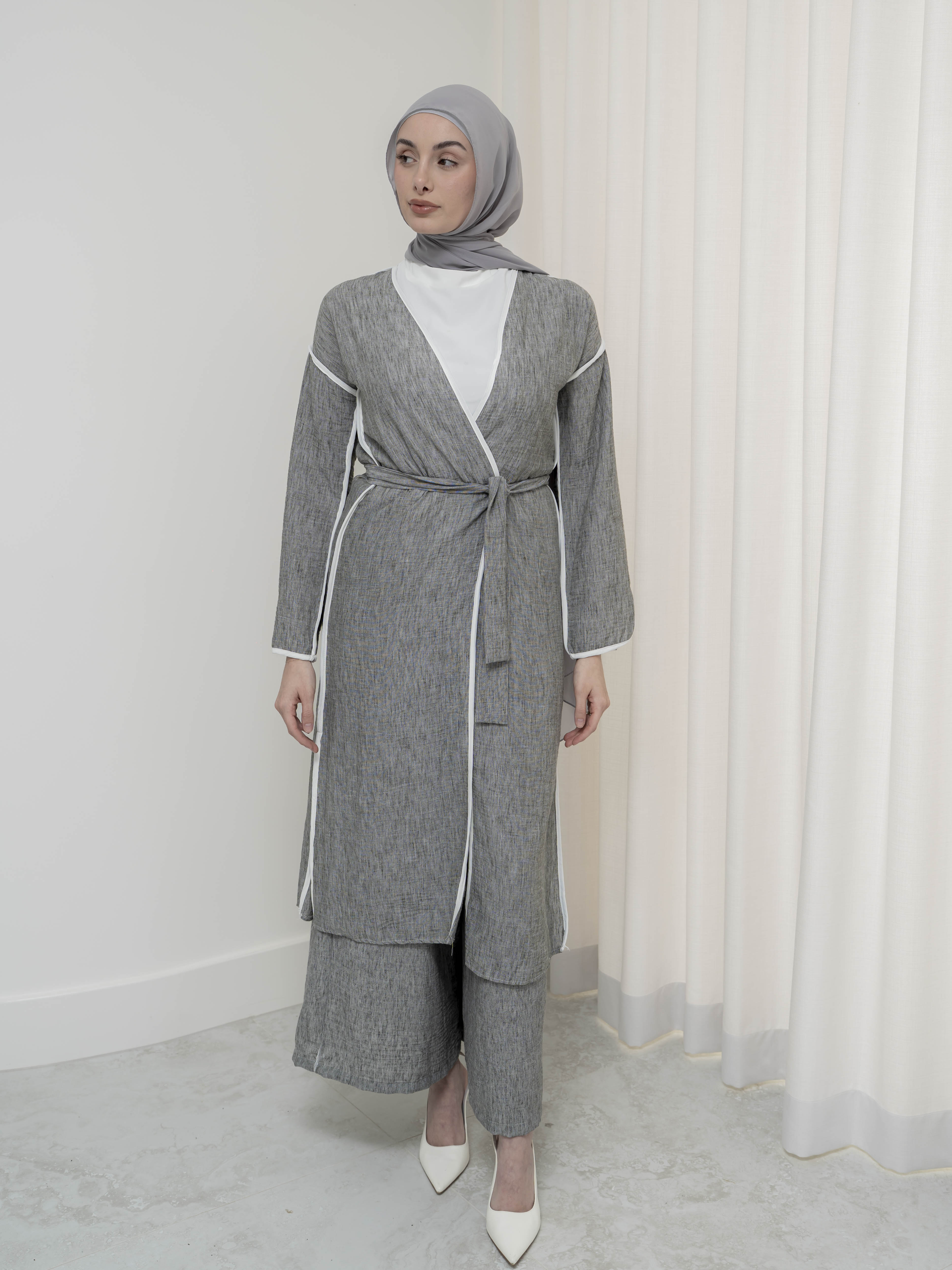 womens 3 piece co-ord matching set, lightweight and modest for spring/summer