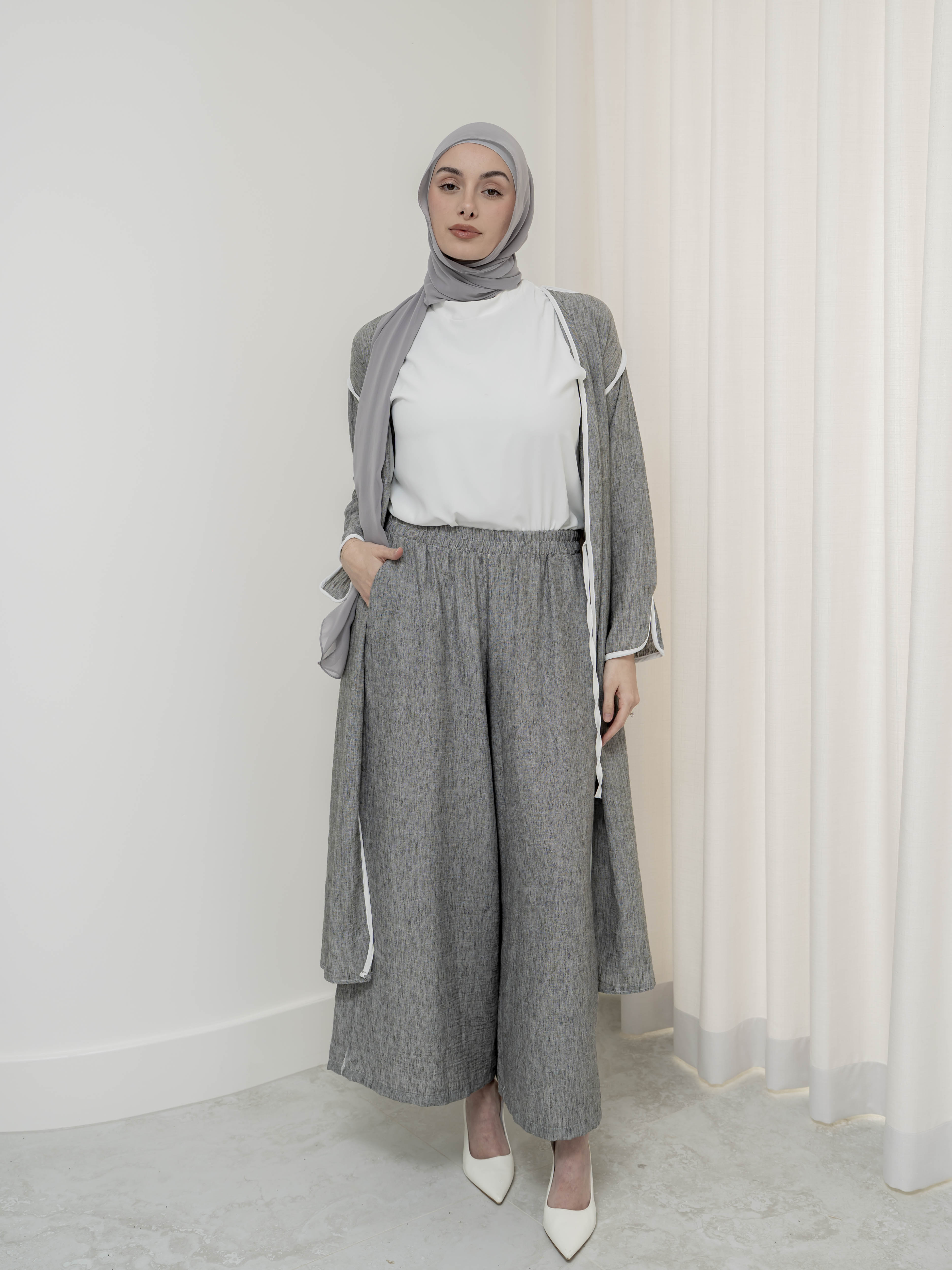 womens 3 piece co-ord matching set, lightweight and modest for spring/summer