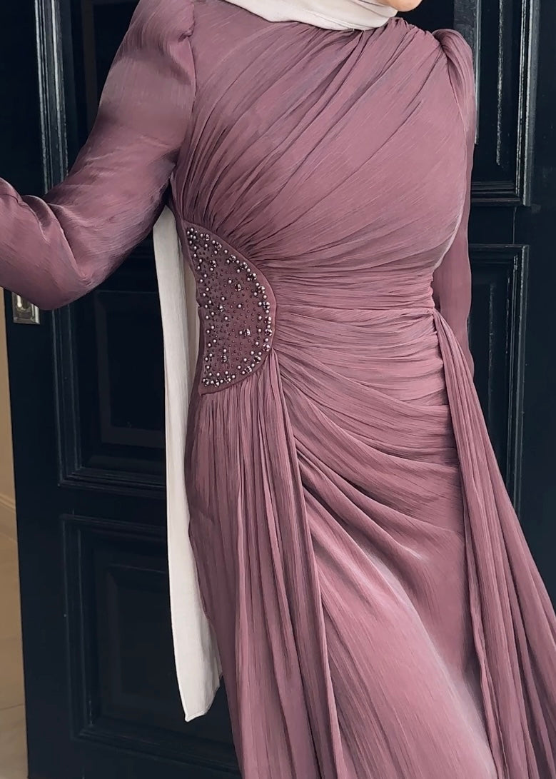 REANNE FORMAL DRESS- WINE