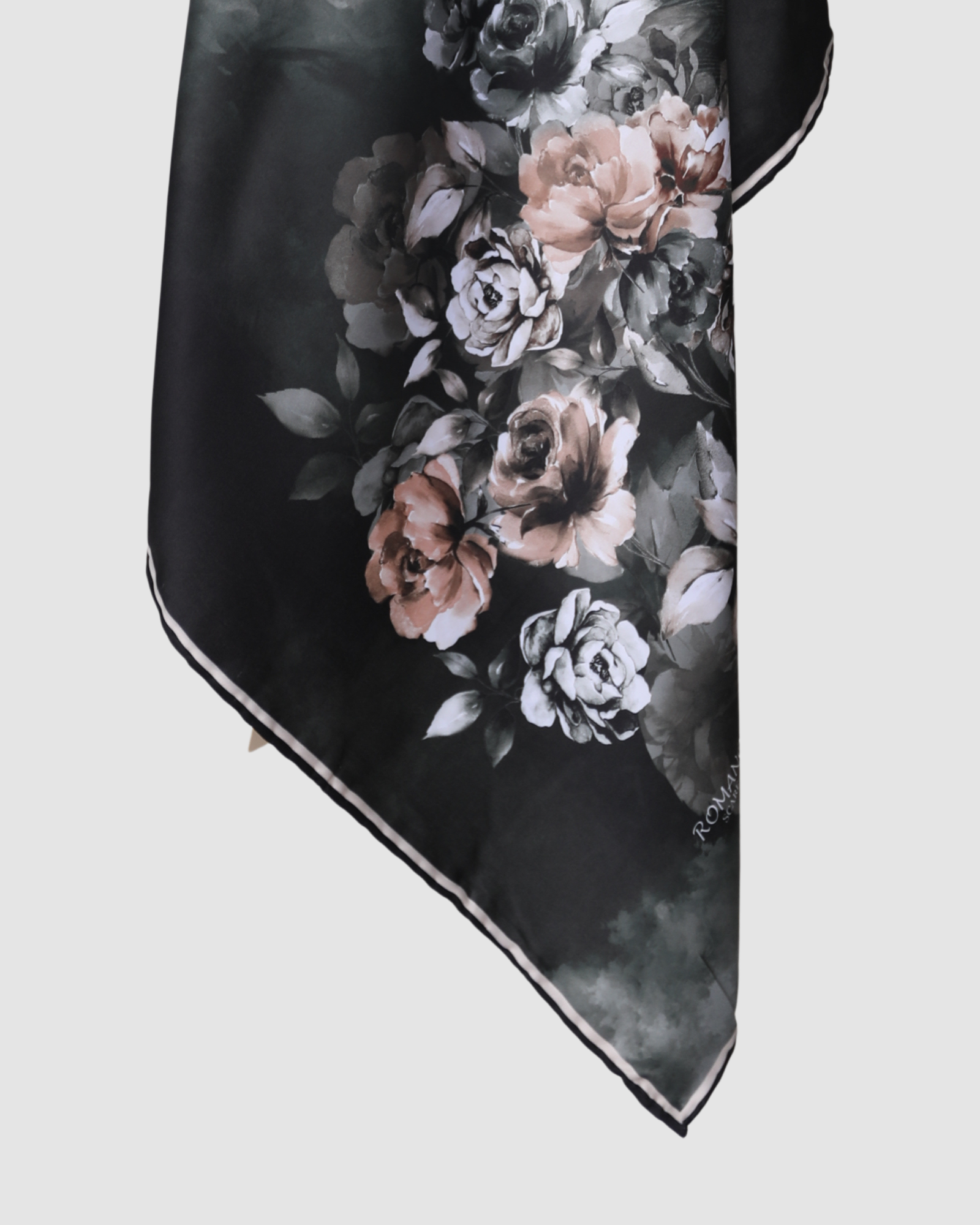 ROSE SILK SQUARE HIJAB, 110 X 110 CM