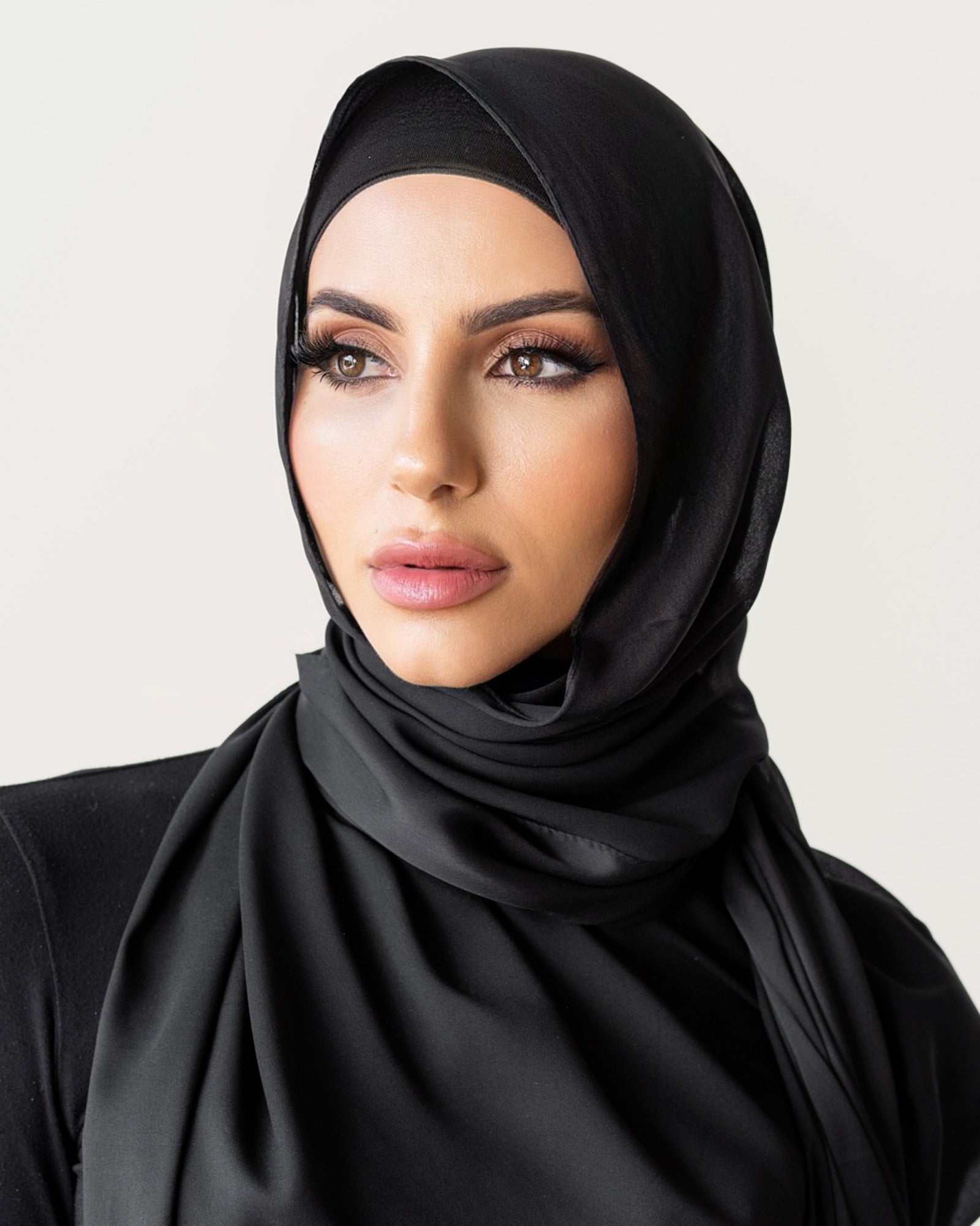 remium Silk Look scarf by Veil Of Faith 2m x 70cm soft drape satin finish polyester hijab made in Turkey