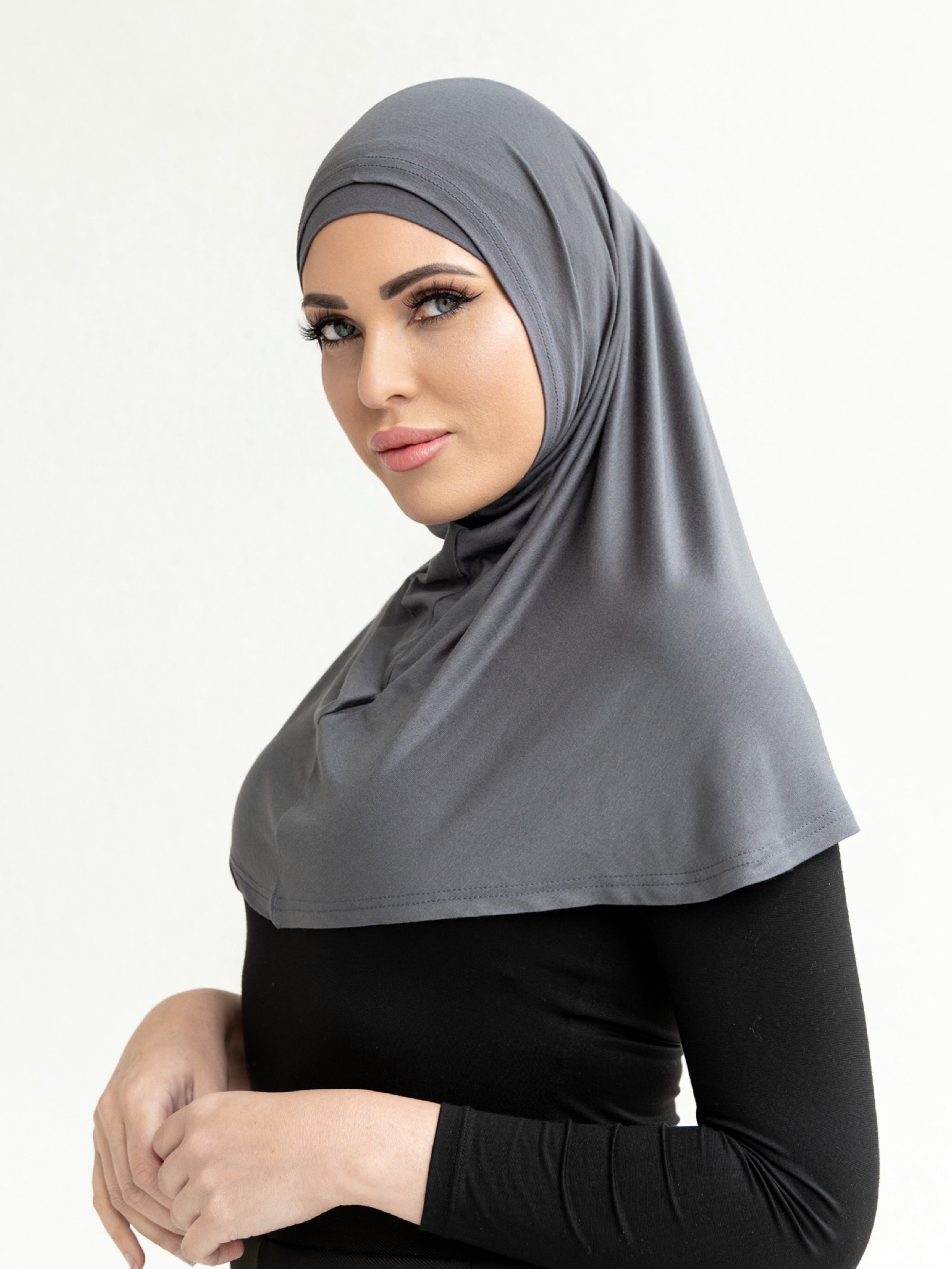 2 PIECE COTTON SCARF- GREY