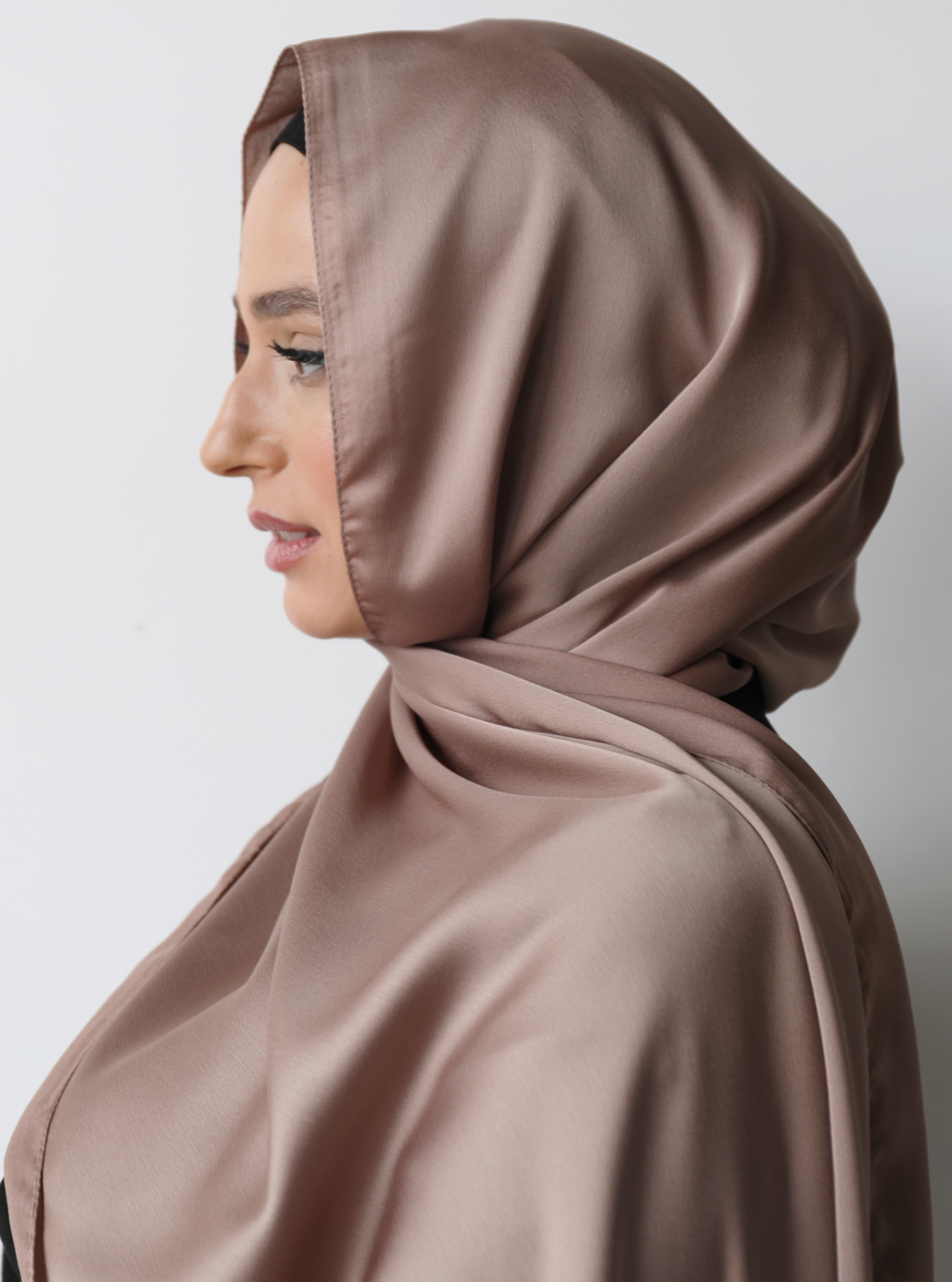 SILK LOOK HIJAB- DUSTY ROSE