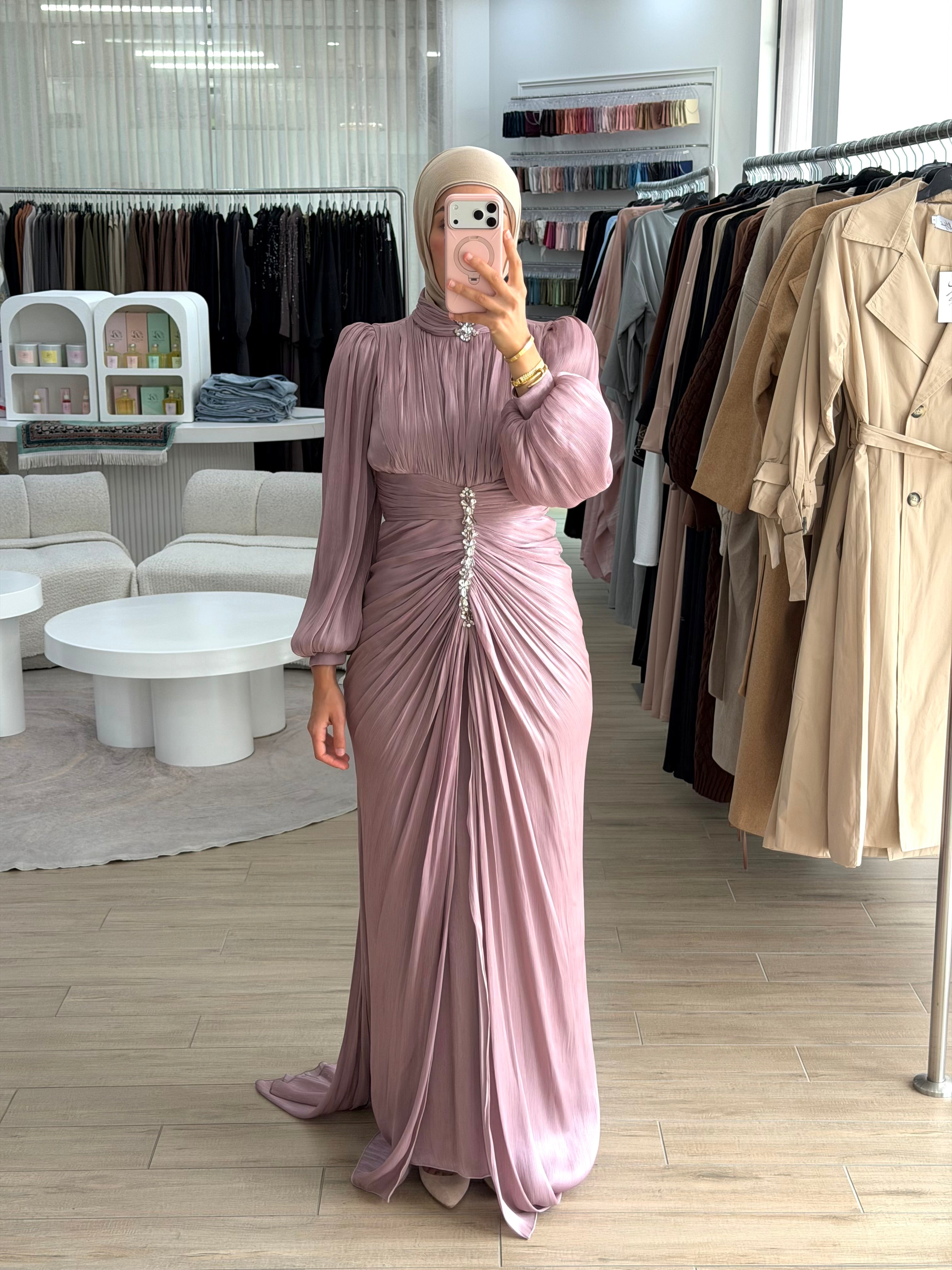 JANAN FORMAL DRESS - MAUVE