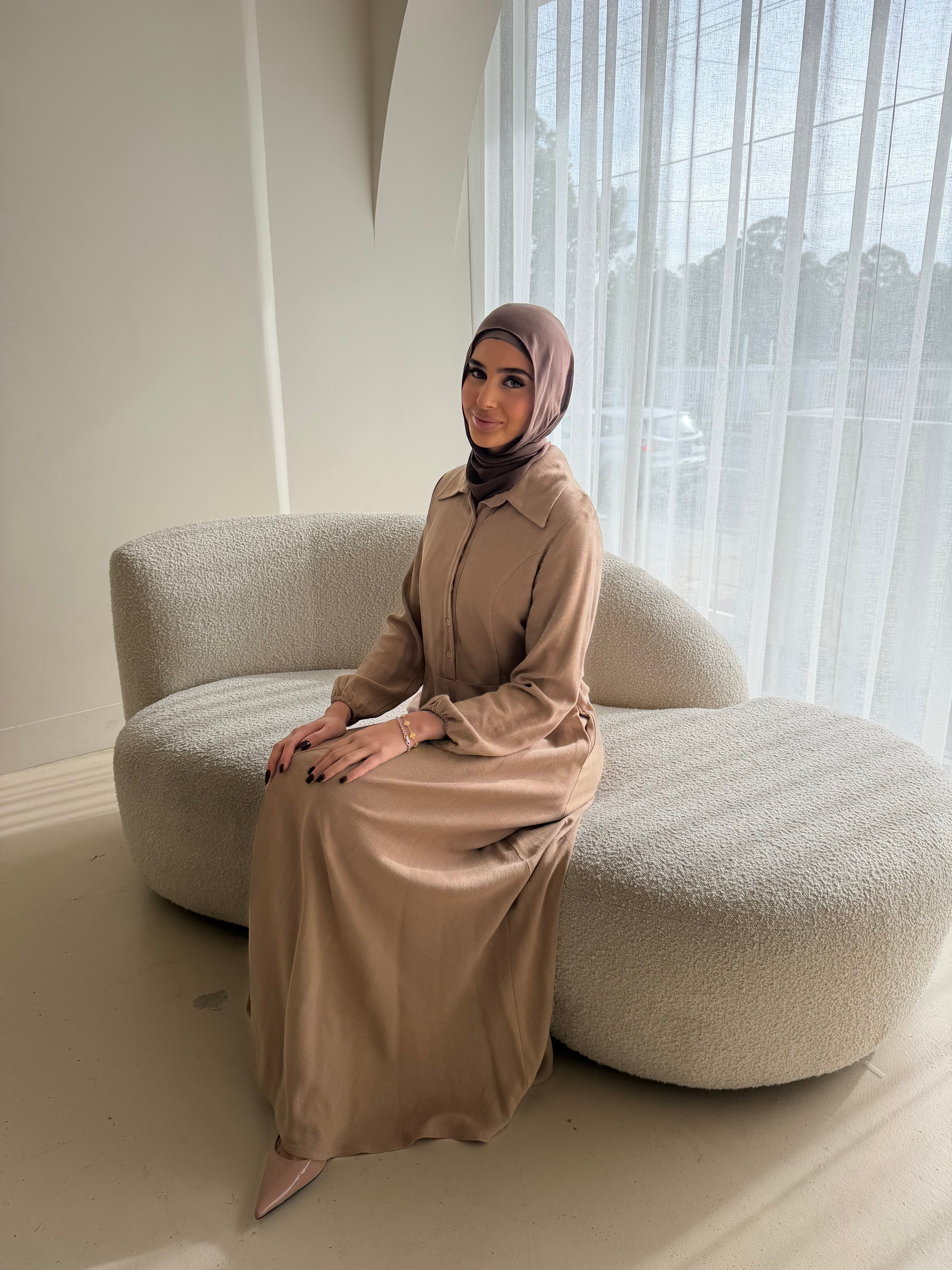 YASMINA LINEN DRESS