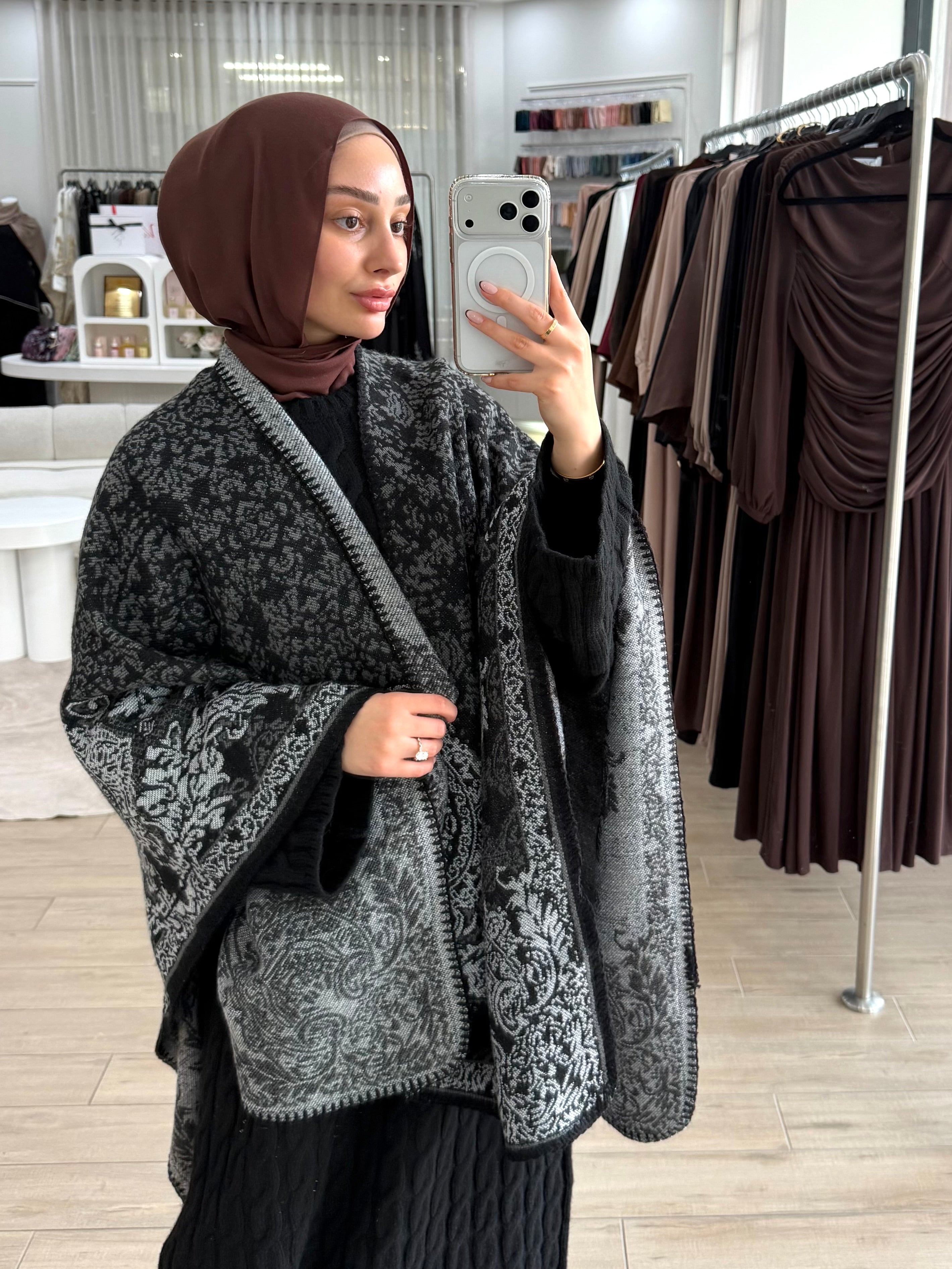 HERITAGE PONCHO- MIDNIGHT