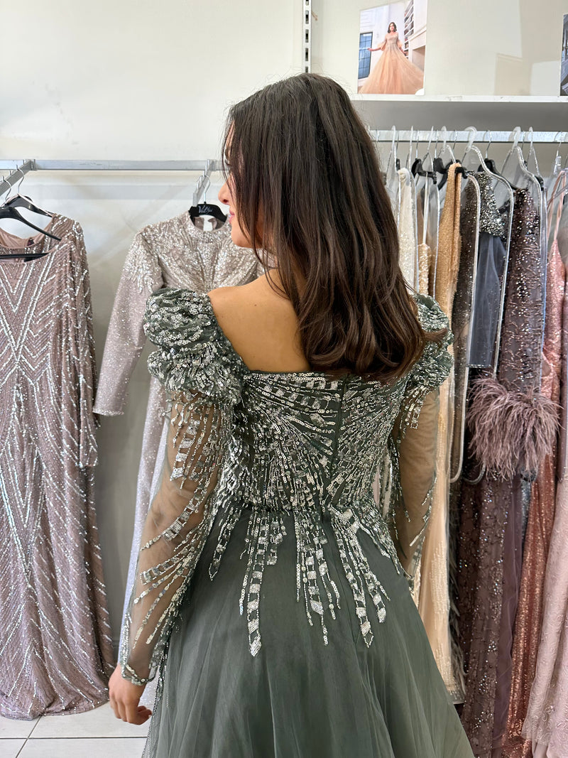 SANDRA BEADED GOWN