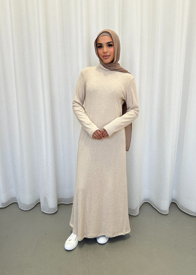 RIBBED KNIT DRESS