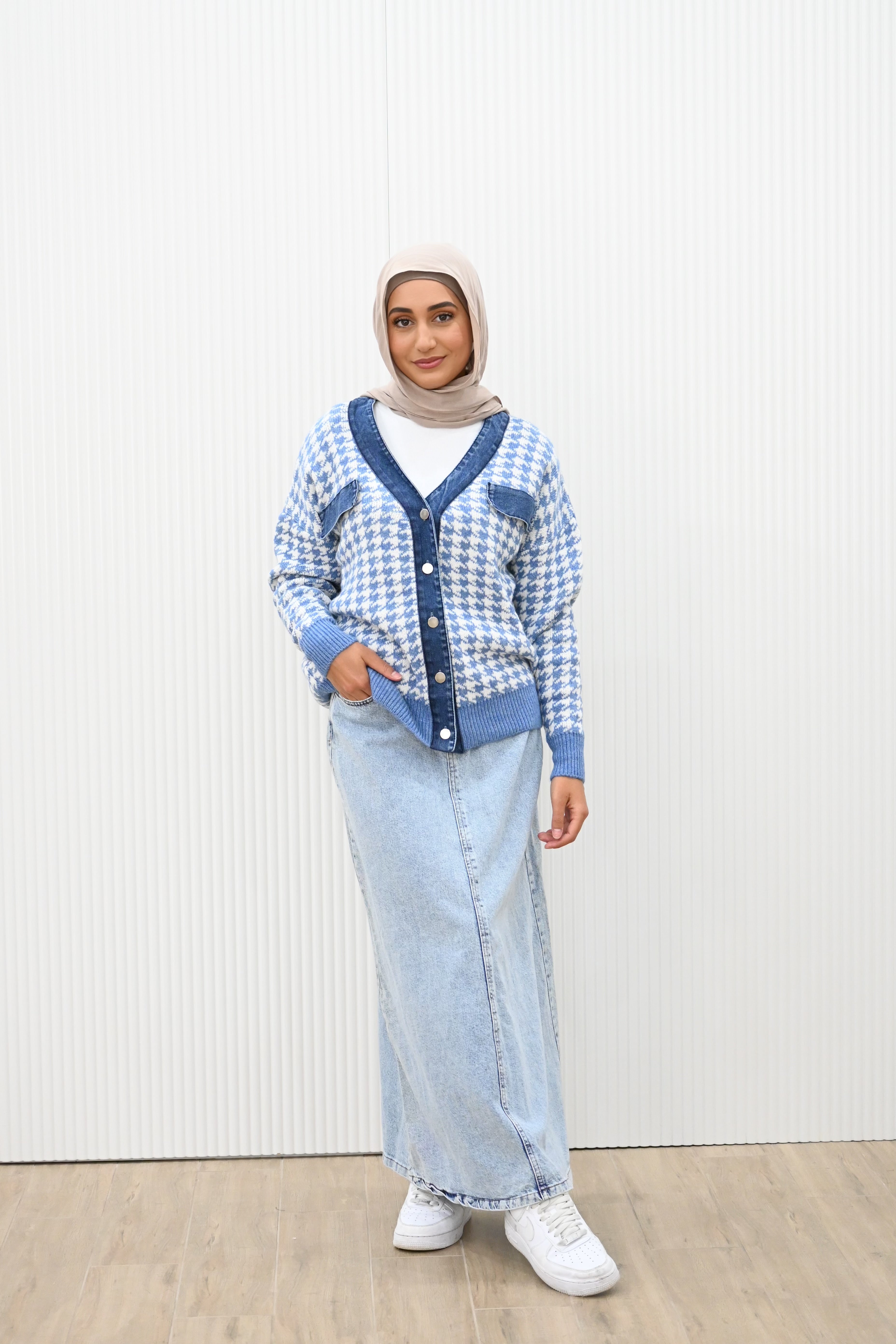 HOUNDSTOOTH CARDIGAN