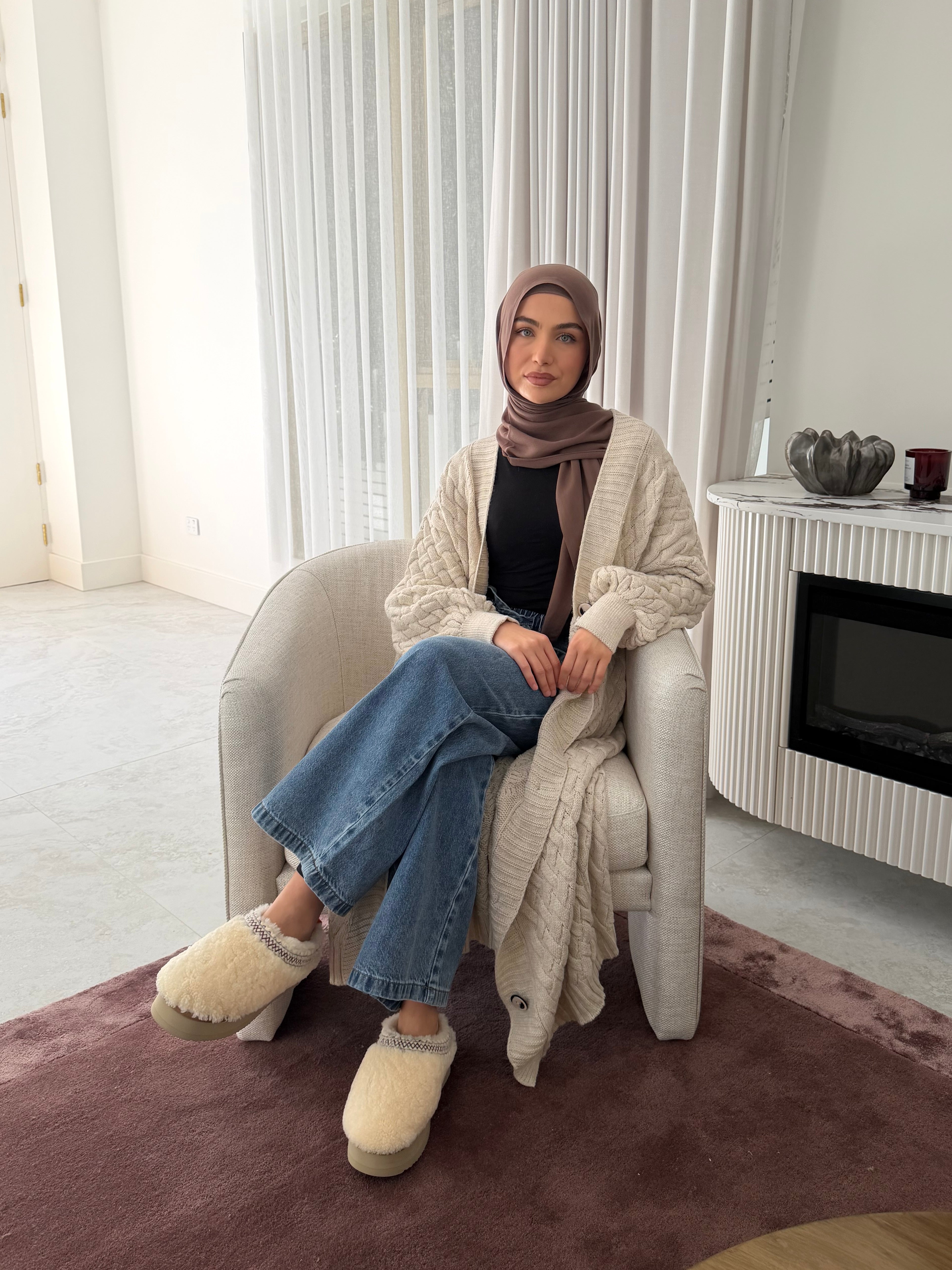 CABLE STITCH CARDIGAN