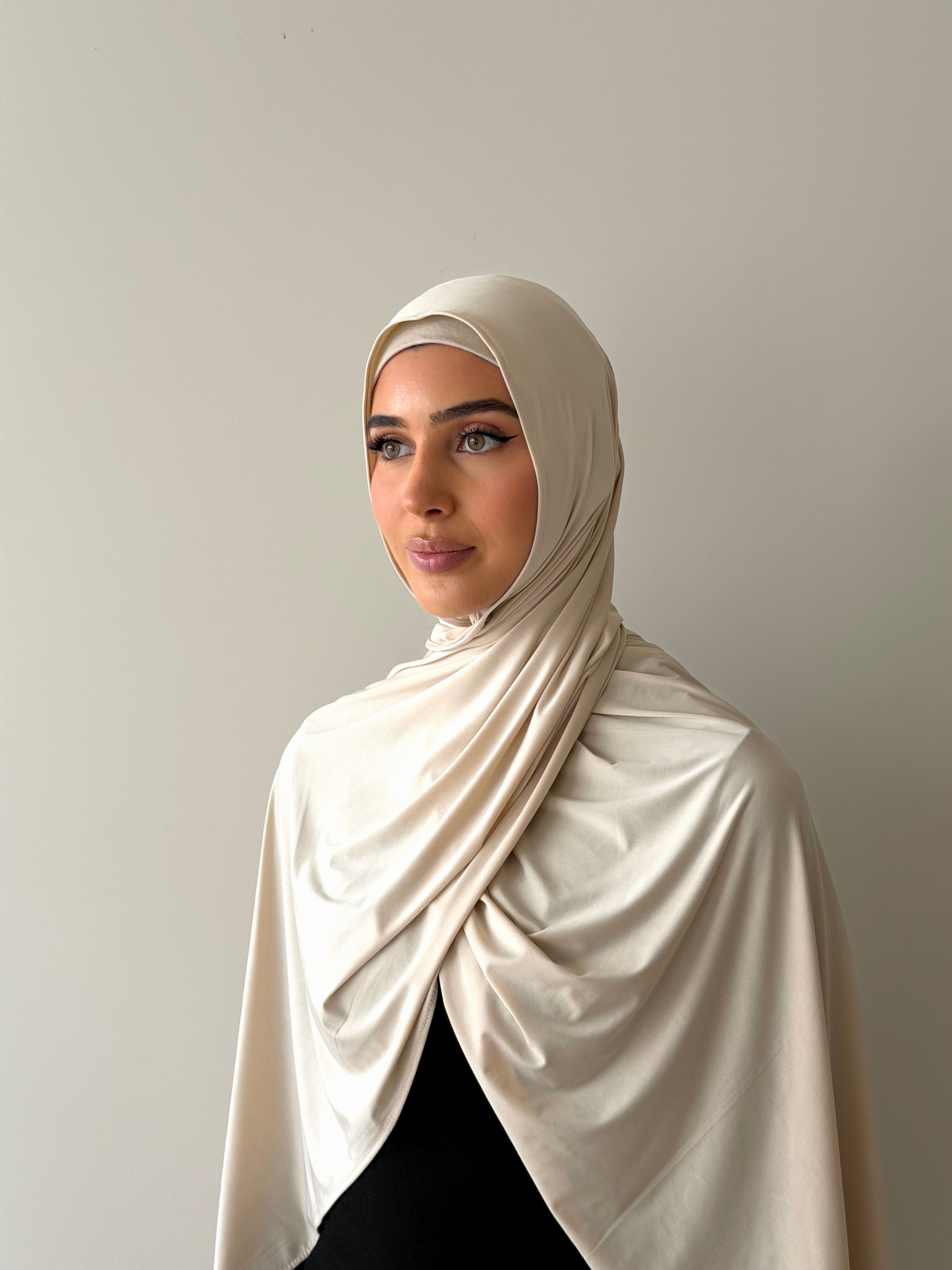 LIQUID JERSEY HIJAB- VANILLA