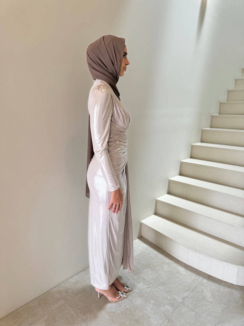 LINA METALLIC FORMAL DRESS
