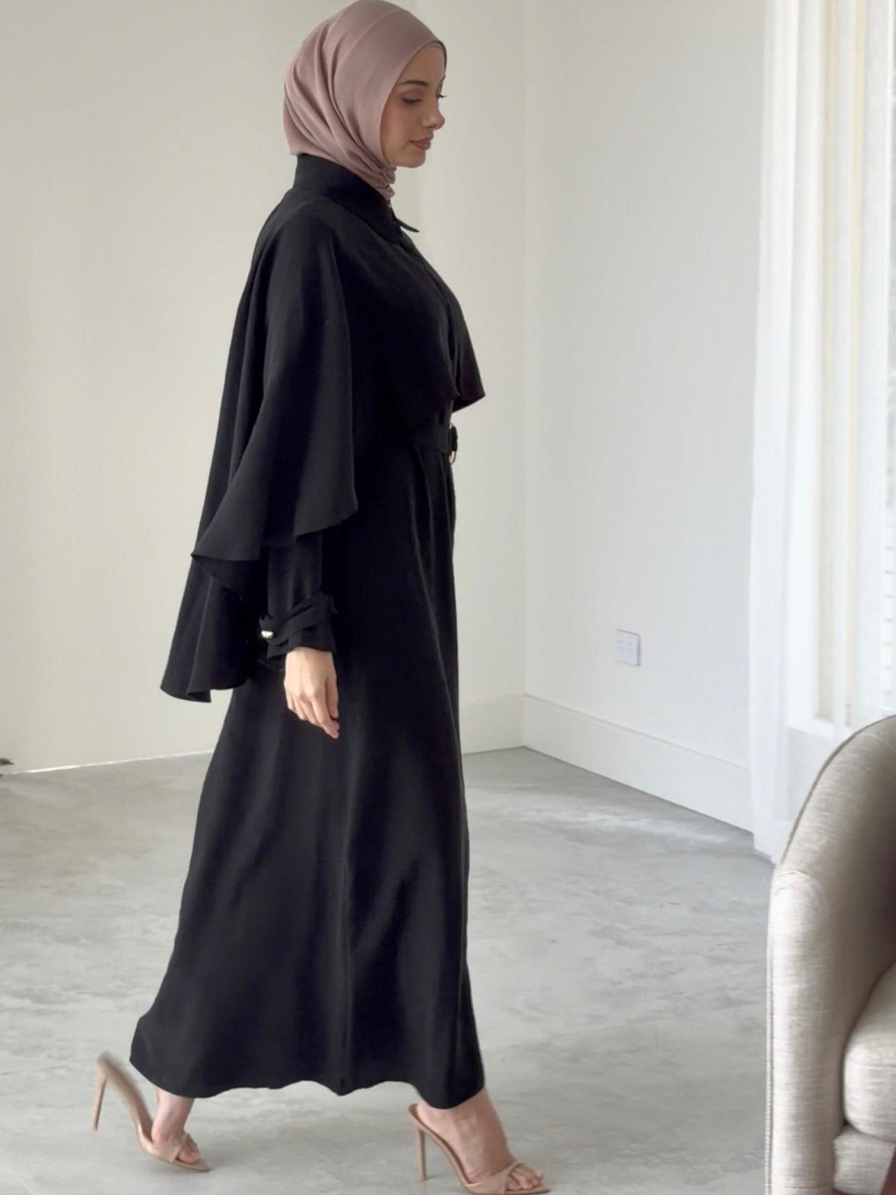 NAYLA CAPE DRESS