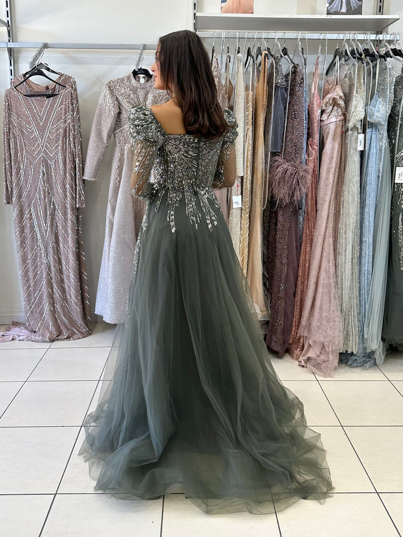 SANDRA BEADED GOWN