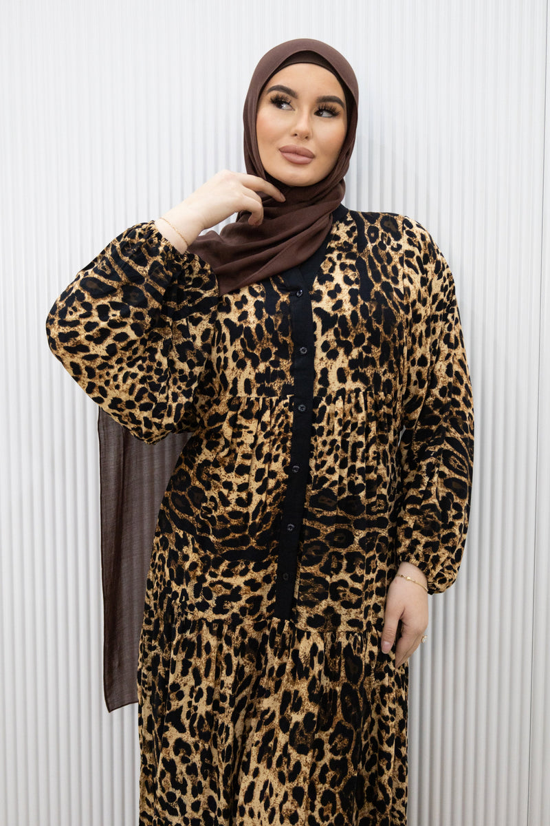 LEOPARD COTTON DRESS Veil of Faith