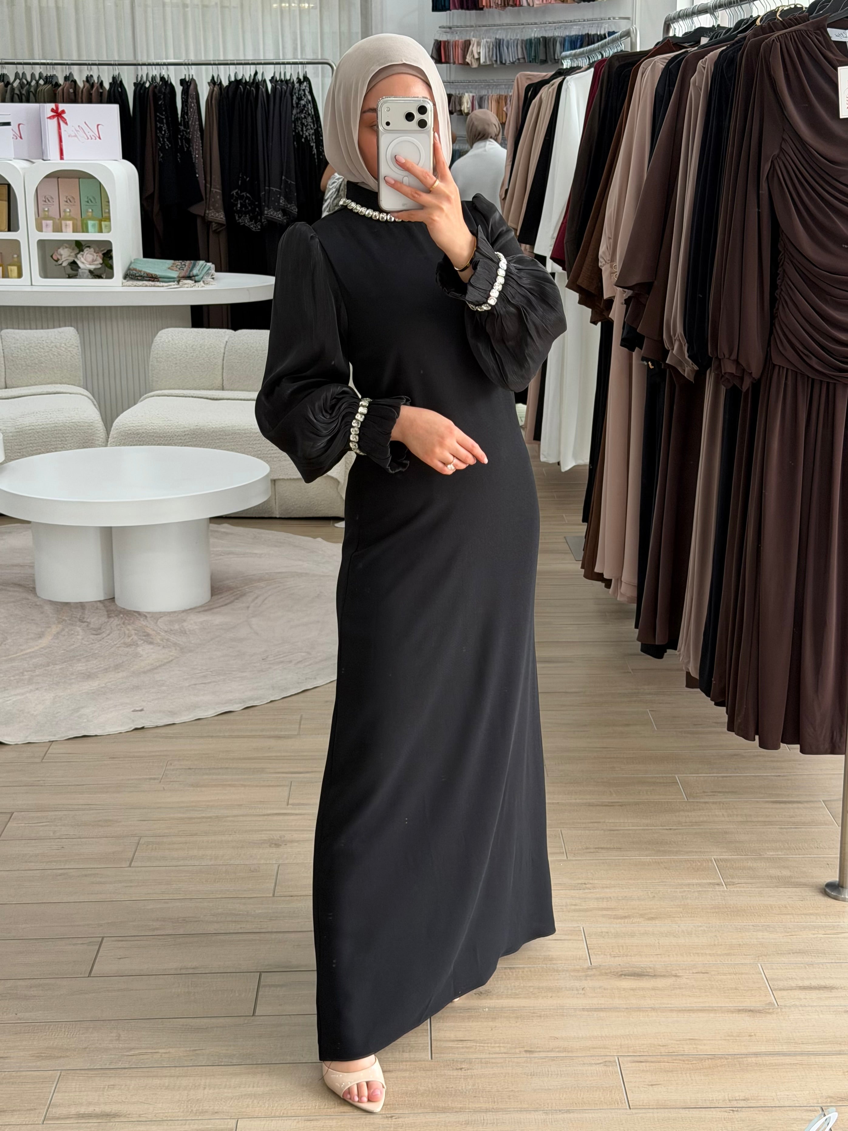JEWEL LUXE DRESS- BLACK