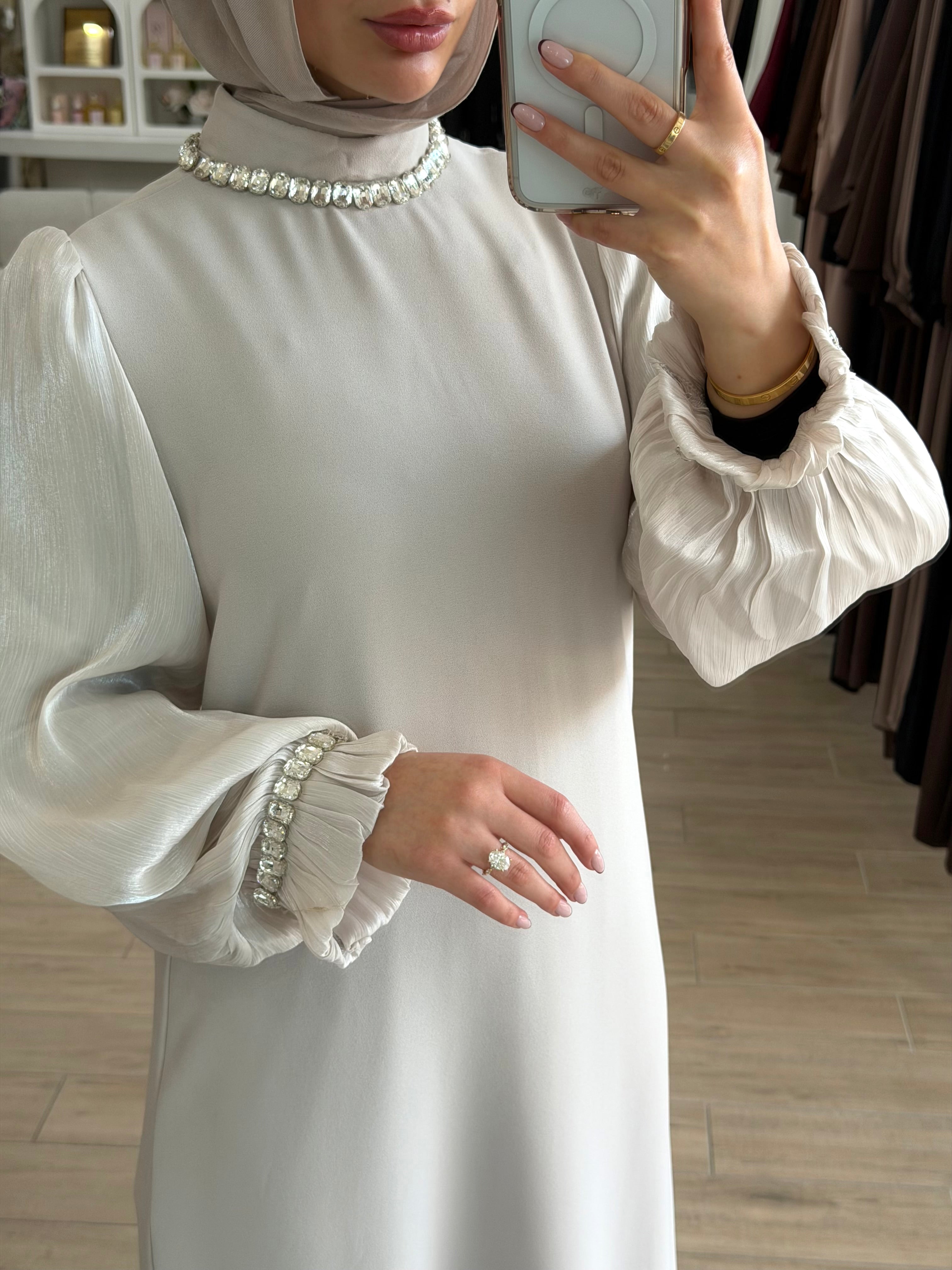 JEWEL LUXE DRESS- STONE