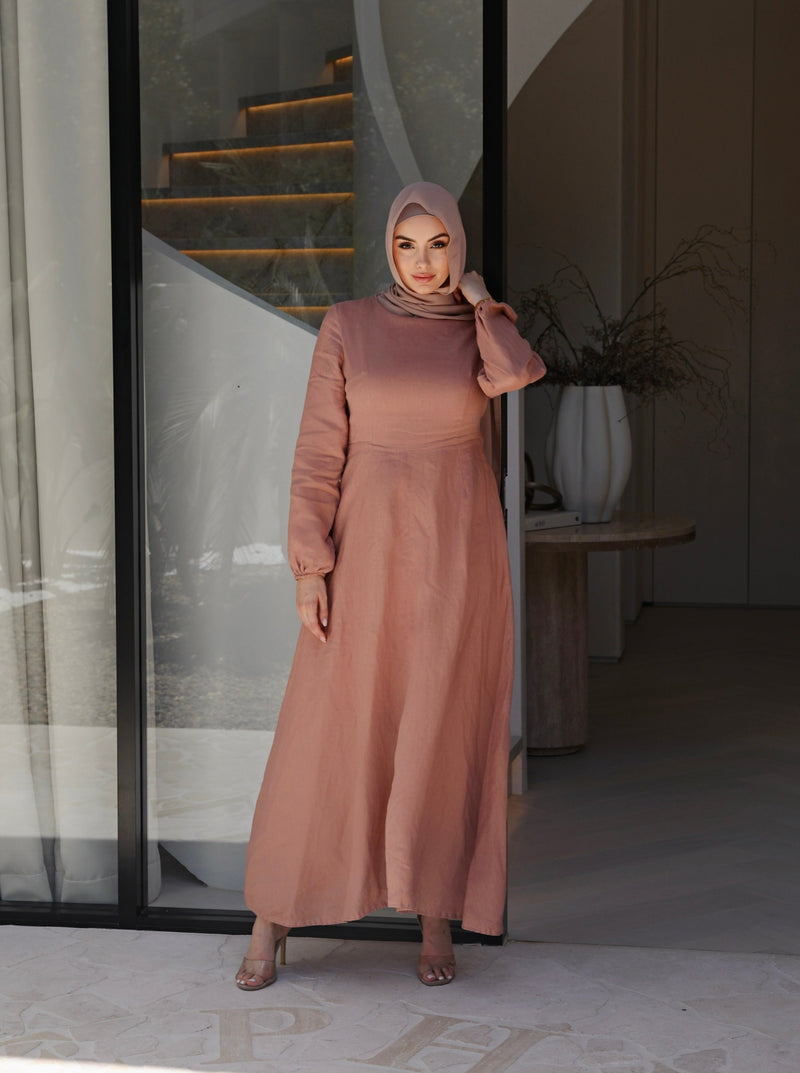 AMIRA LINEN DRESS