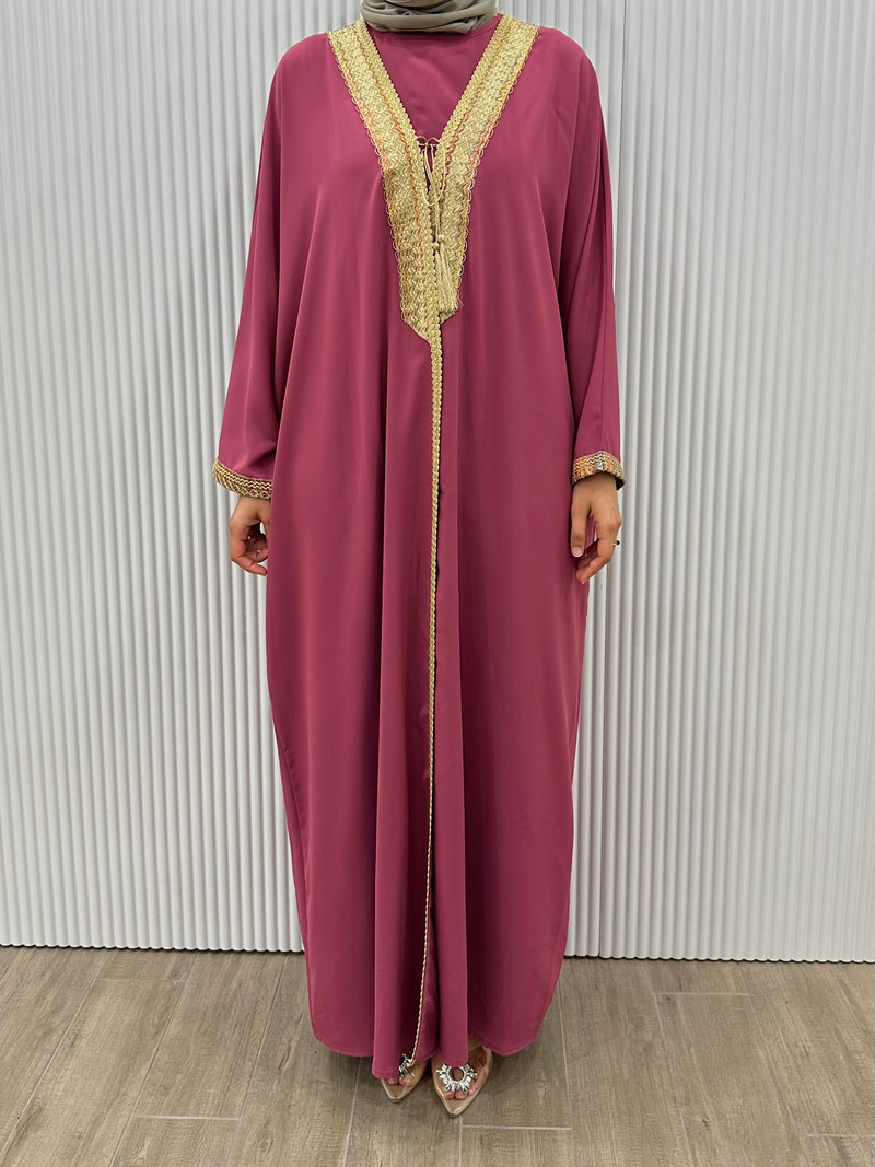 AYDA EMBROIDERED ABAYA SET