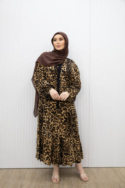 LEOPARD COTTON DRESS