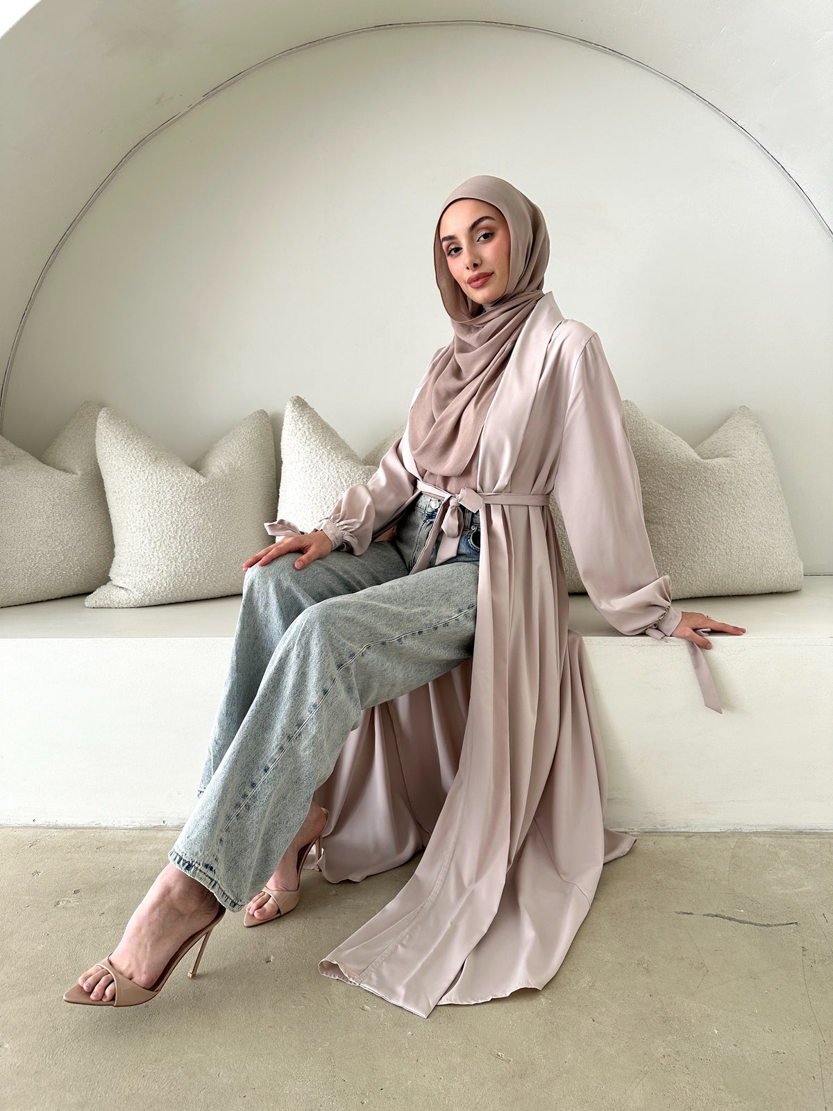 Hijab Online Long Sleeve Muslim Evening Dresses Formal Wear Veil of Faith