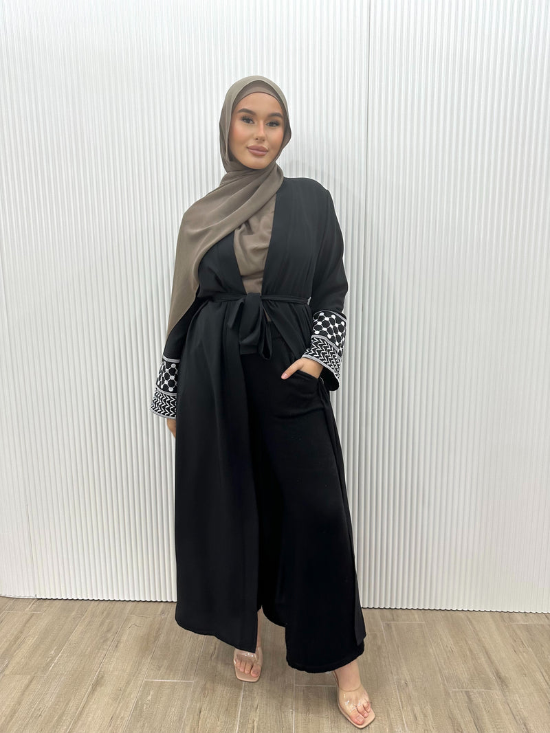 KEFFIYEH SLEEVE ABAYA