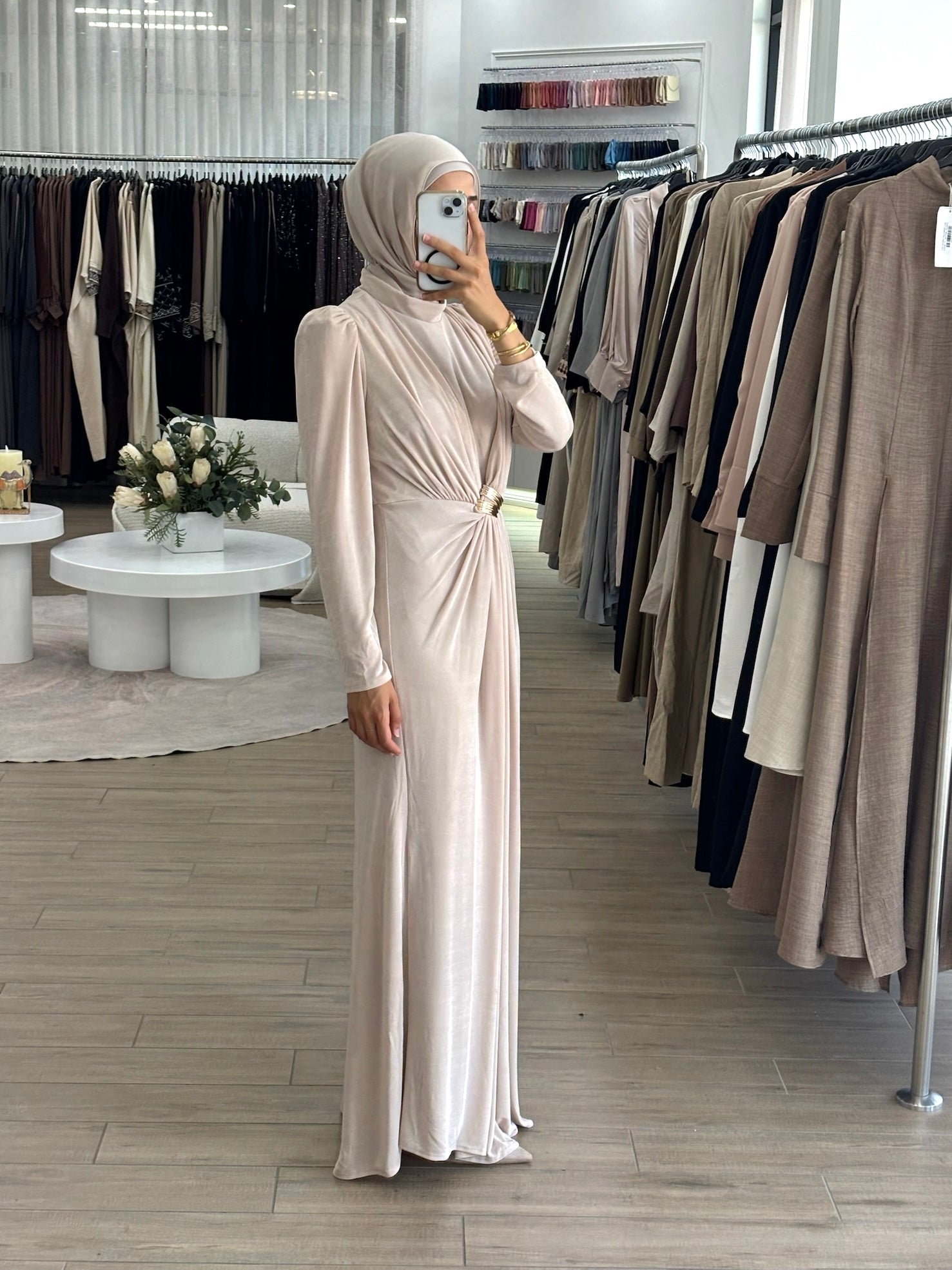HIBA FORMAL DRESS- NUDE