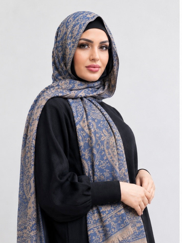 CRAFTED PASHMINA - SAPPHIRE