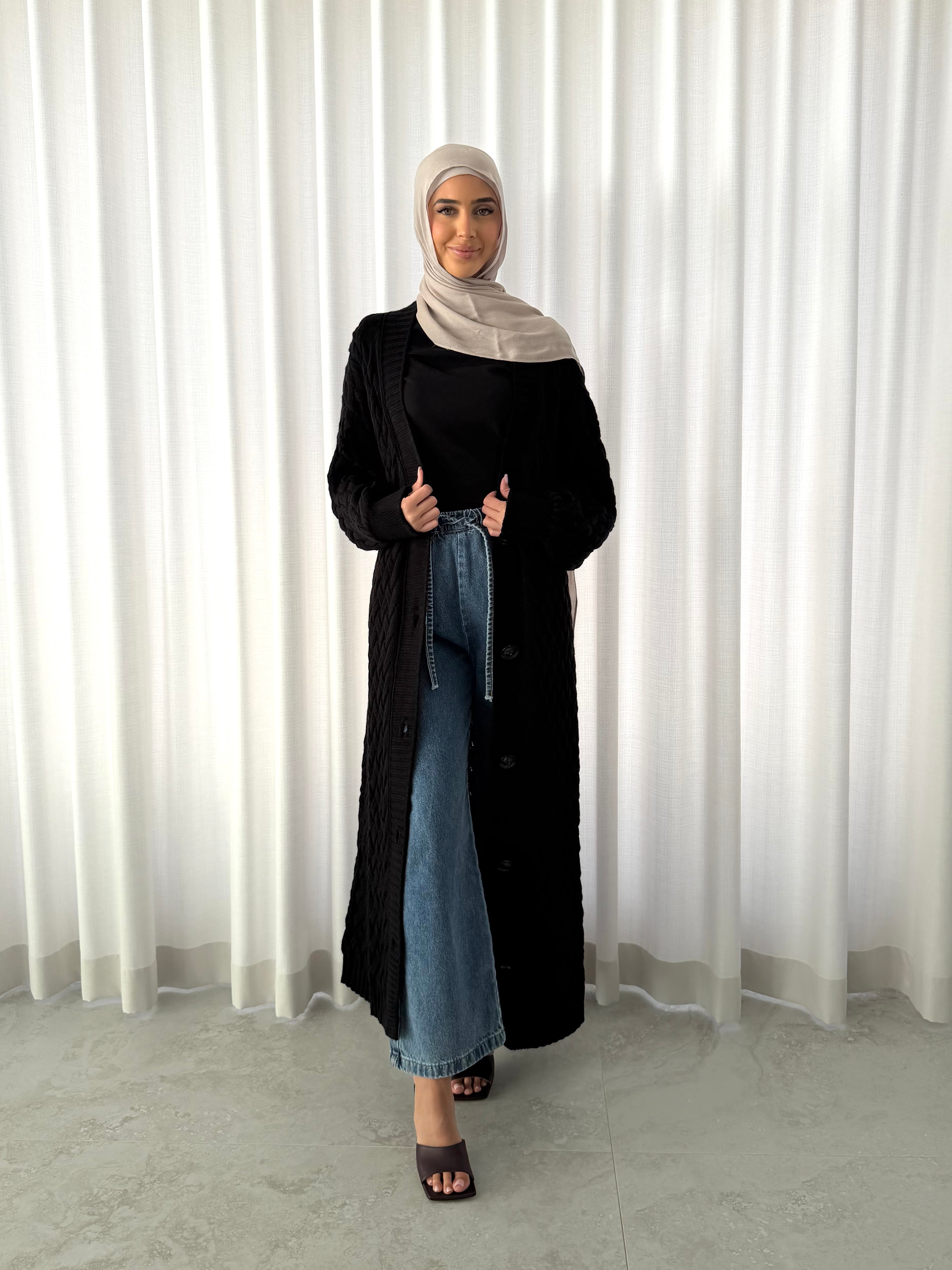 CABLE STITCH CARDIGAN