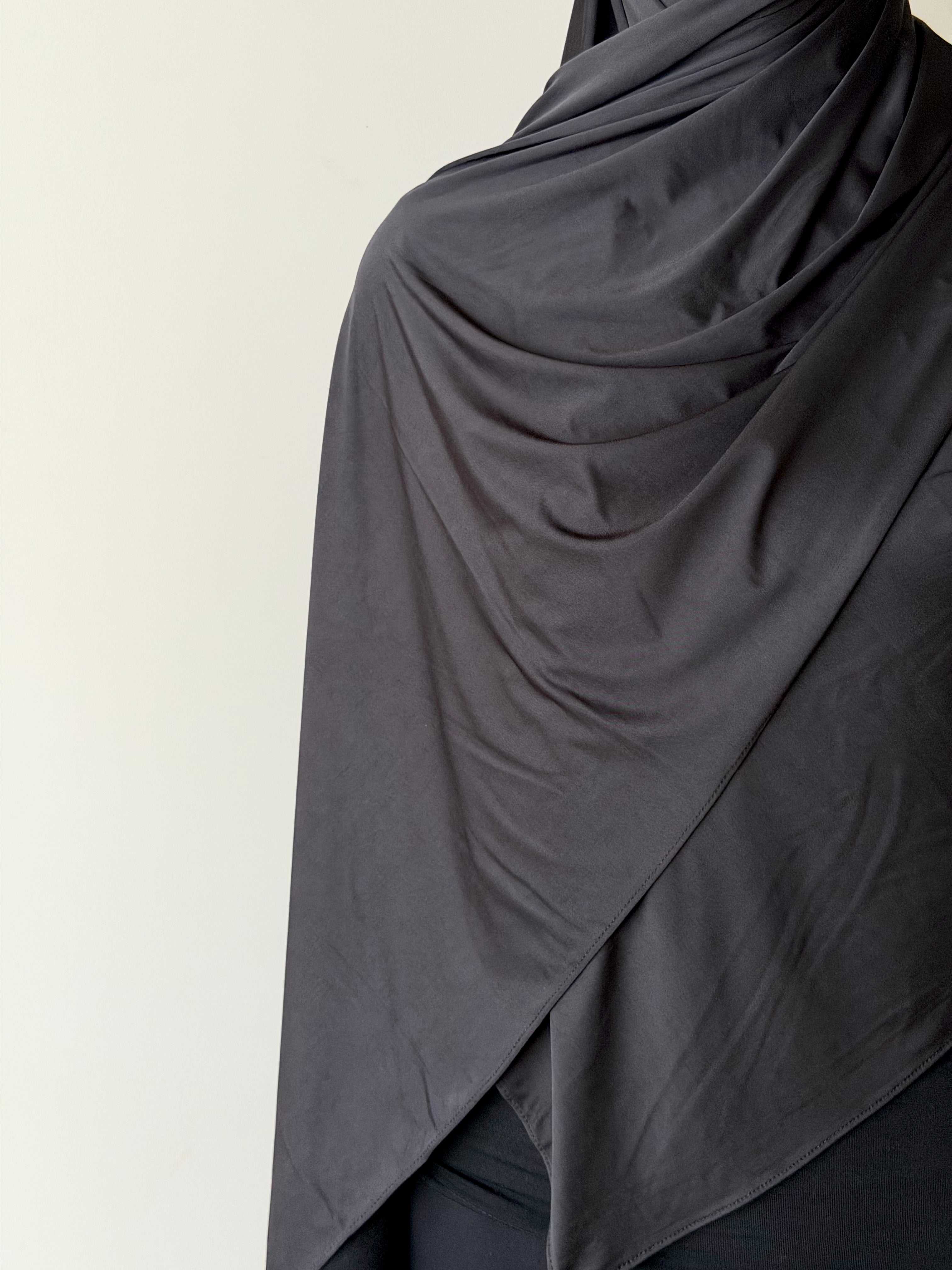 LIQUID JERSEY HIJAB- BLACK
