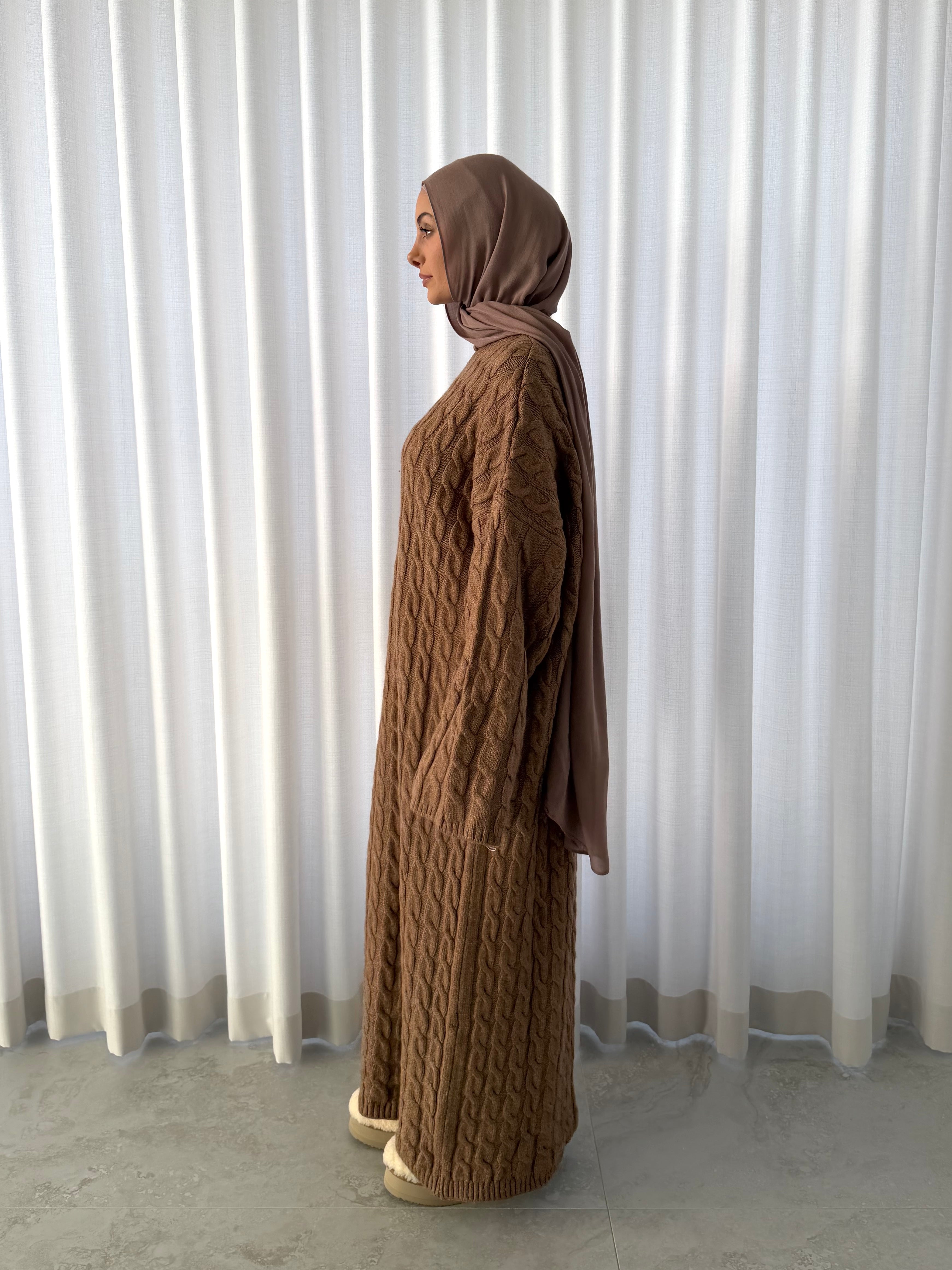 CABLE WOOL DRESS