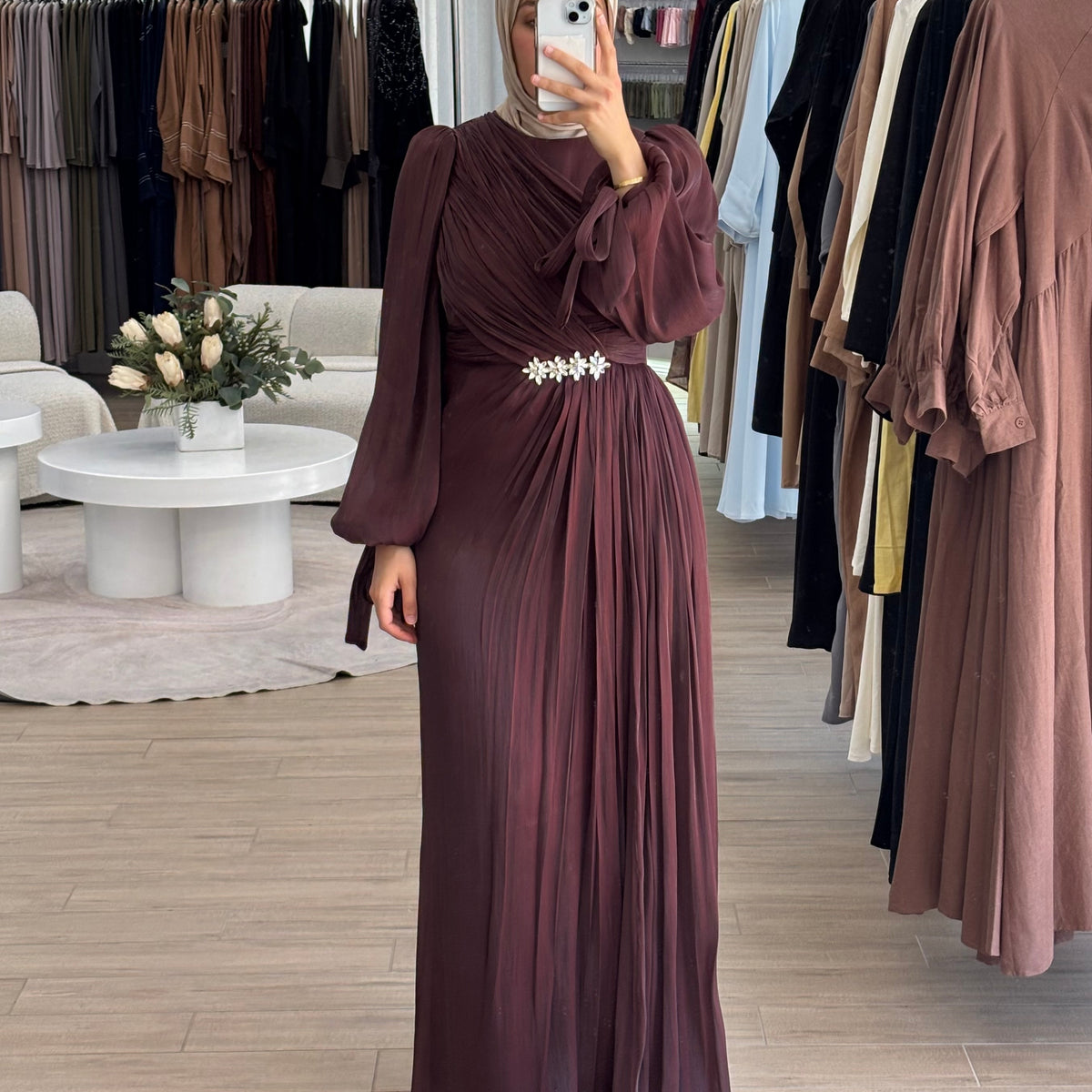 SERENE FORMAL DRESS- WINE