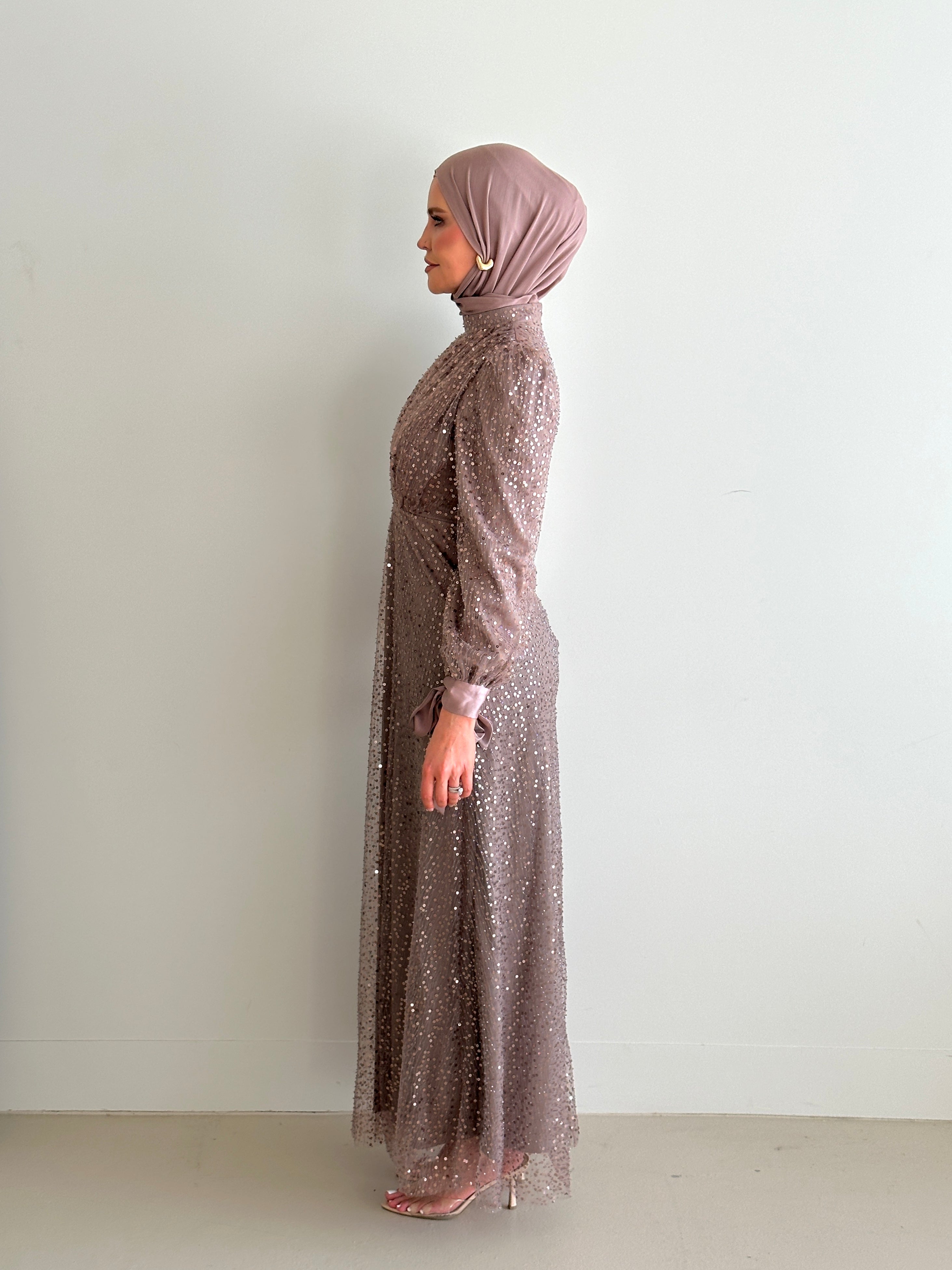 JANA FORMAL DRESS- MOCHA