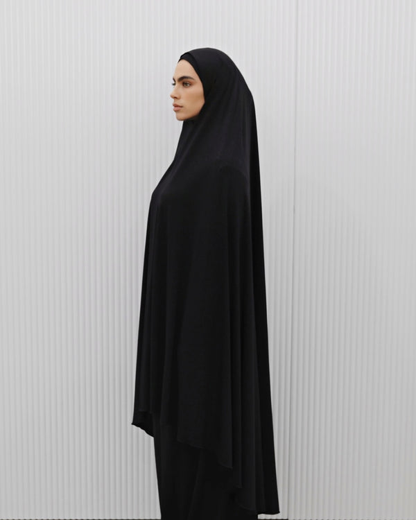 LARGE SIGNATURE BLACK JILBAB