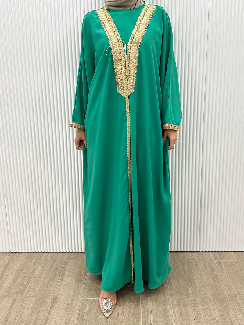 AYDA EMBROIDERED ABAYA SET