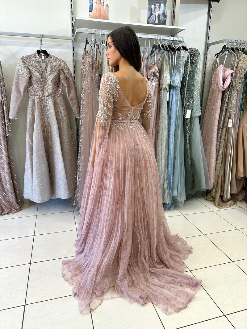 RAZAN BEADED GOWN