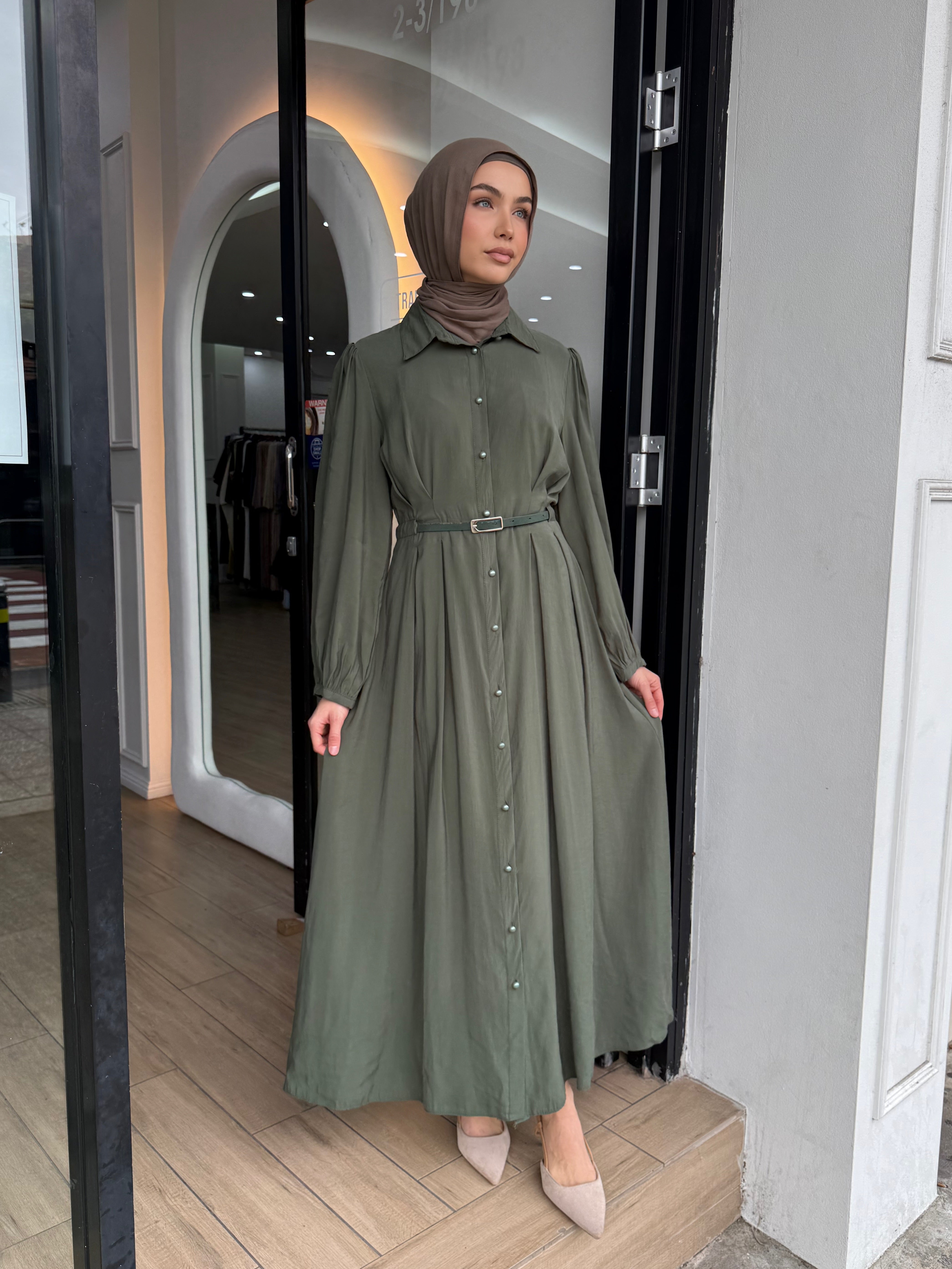 MIRA BELTED DRESS