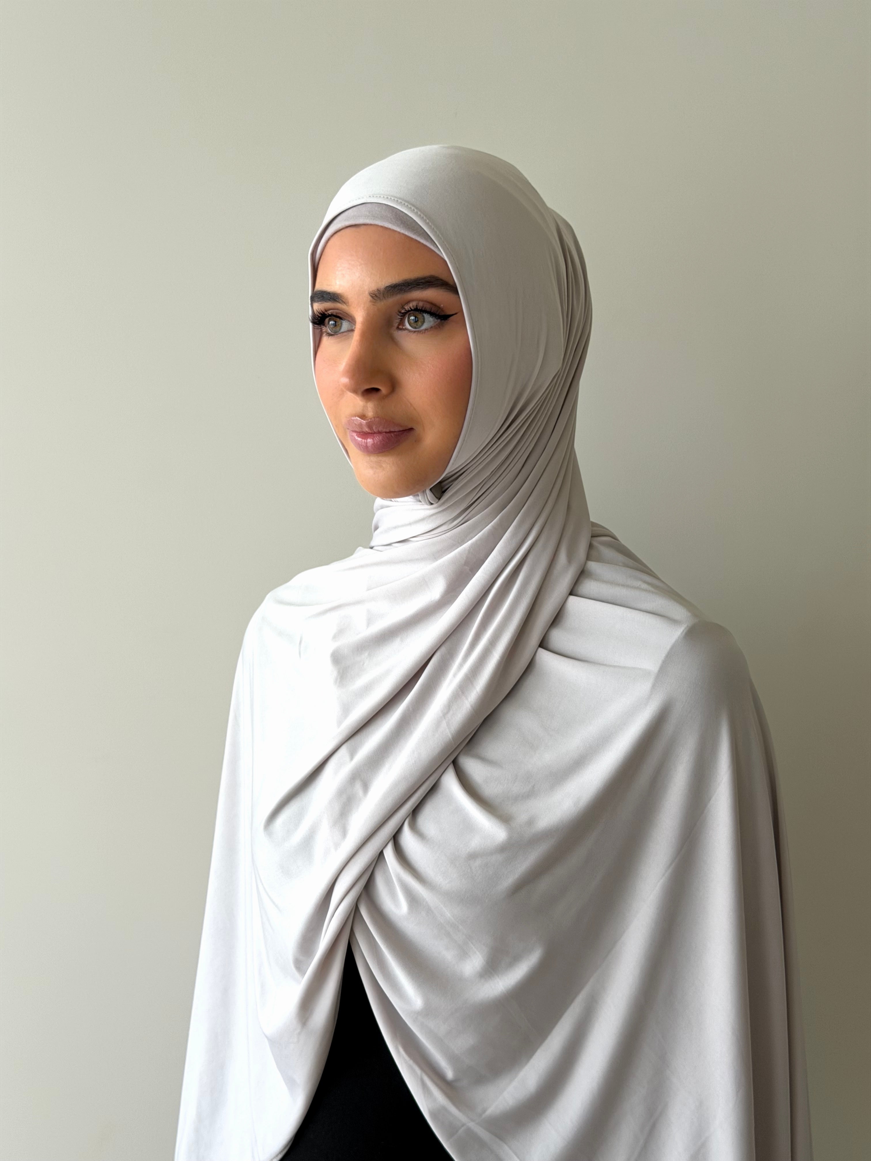 LIQUID JERSEY HIJAB- DOVE